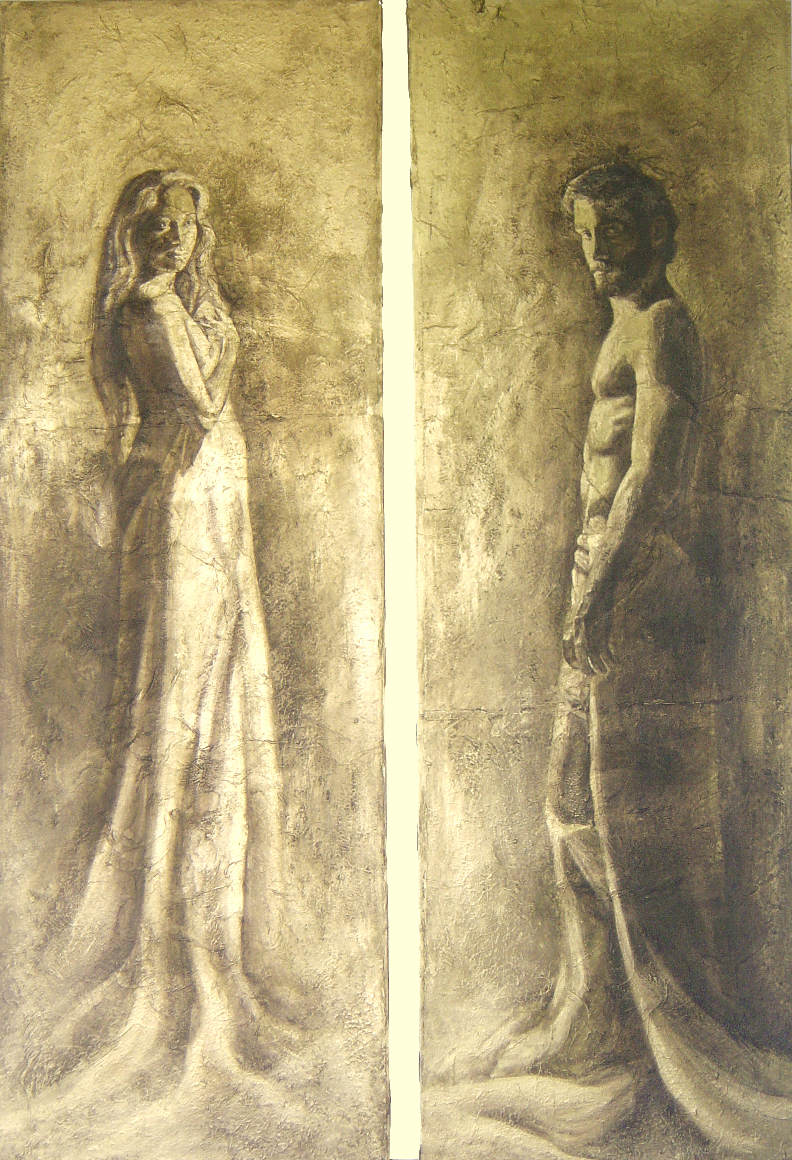 Diptych-Aphrodite & Adonis-{2x(150x50)cm}.jpg