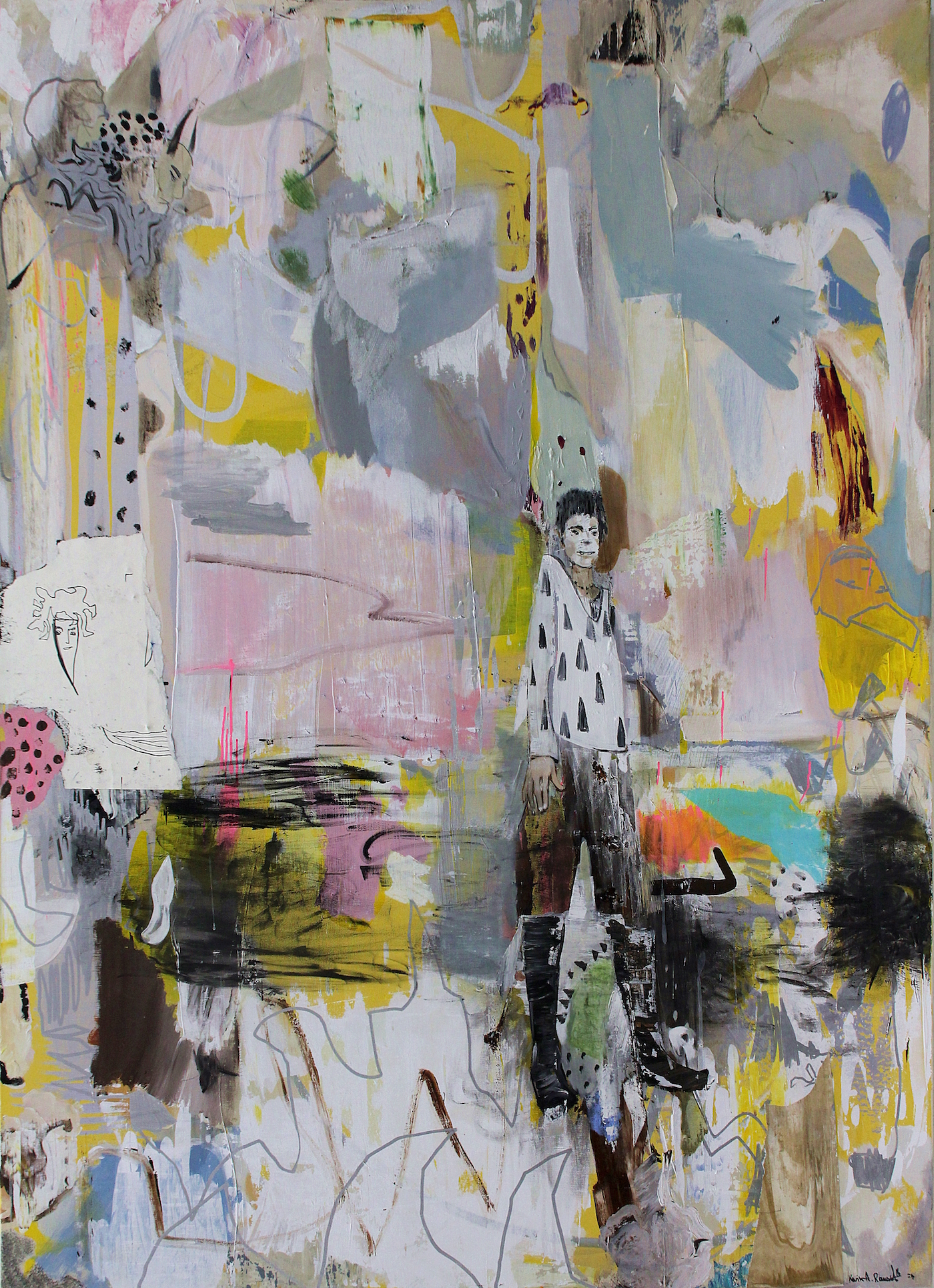 make down the up, mixed media canvas, 200x150cm 2016.JPG