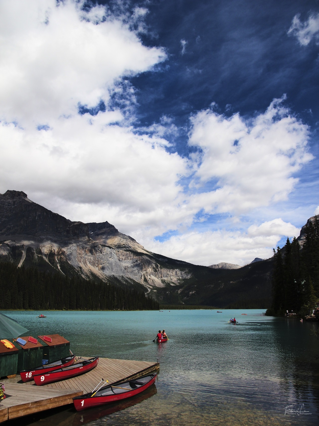 9_Red boats on Emerald Lake, 2013..jpg