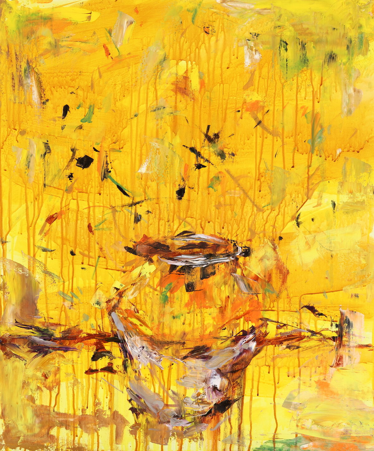 jar of the Sunflowers, 2018, oil and acrylic on canvas, 72.2Ⅹ60.6 cm.JPG
