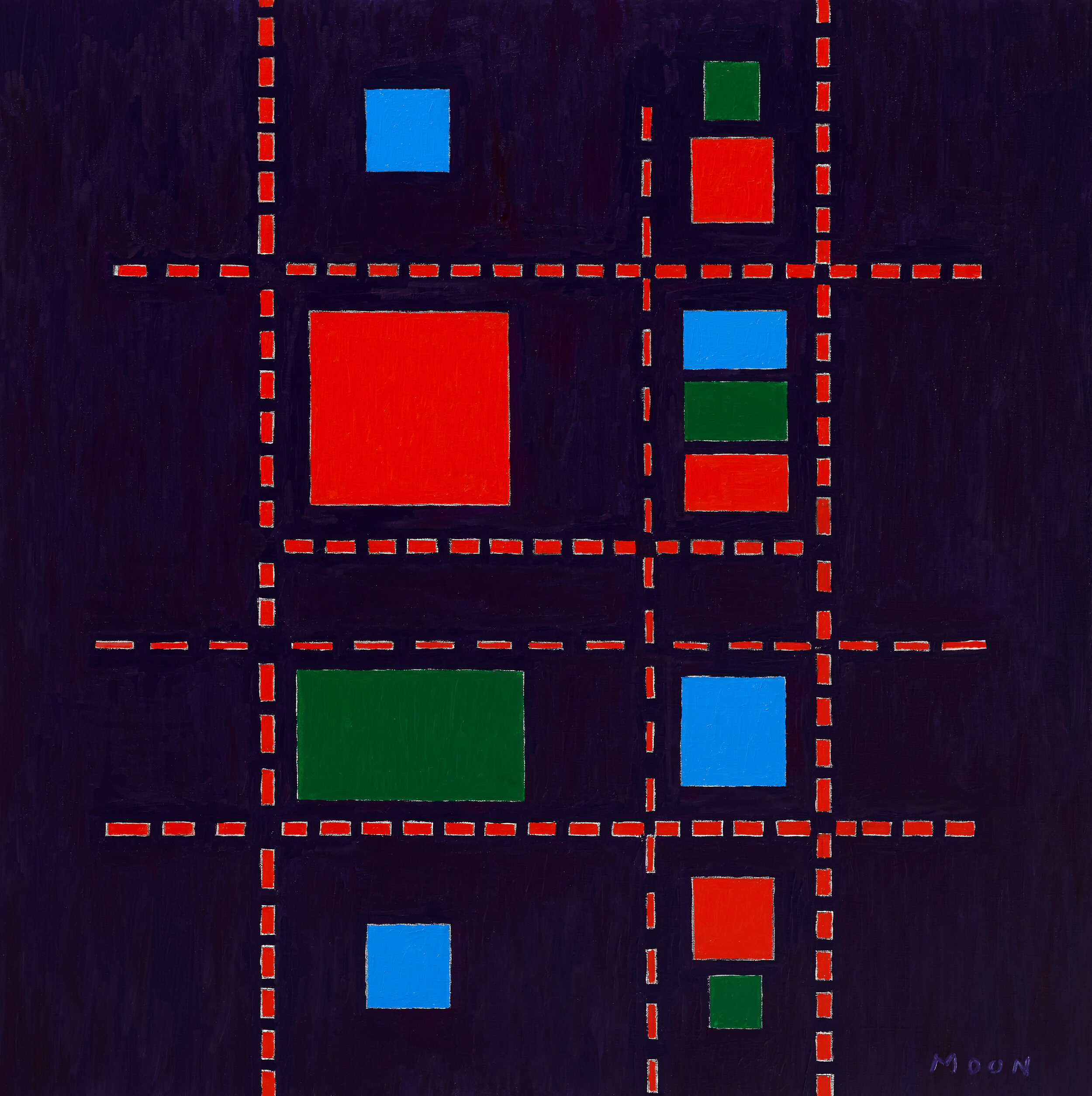 Composition of red green blue 004 Oil oncanvas 80x80(cm)2019_1188.jpg