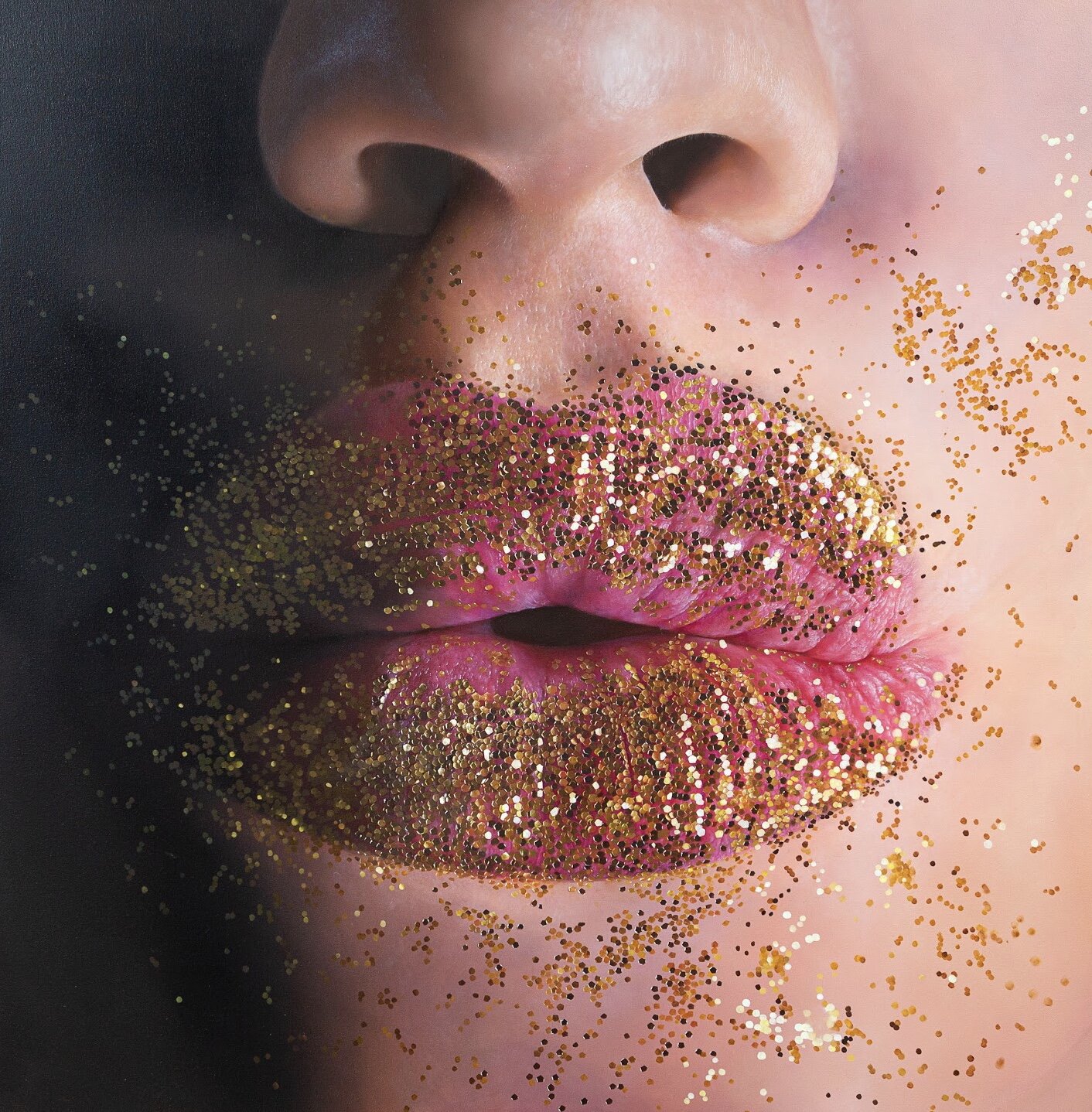 Lips with gold, canvas, oil, 120x120cm, 2020 (1).JPG