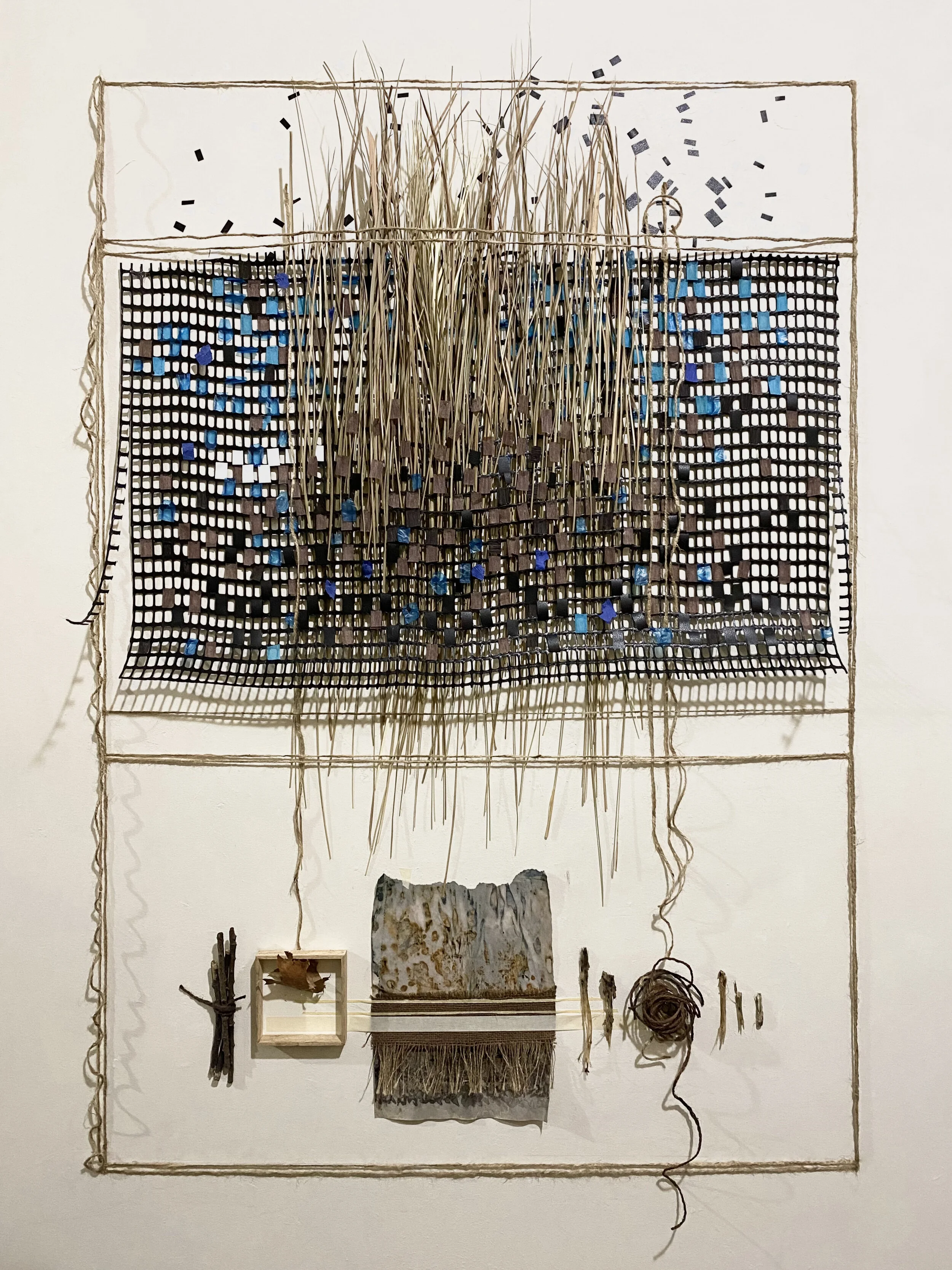 "Raw Words: Page 12-05" 2020 / Mixed-Media, Installation / 33.5 X 53 x 5.5"