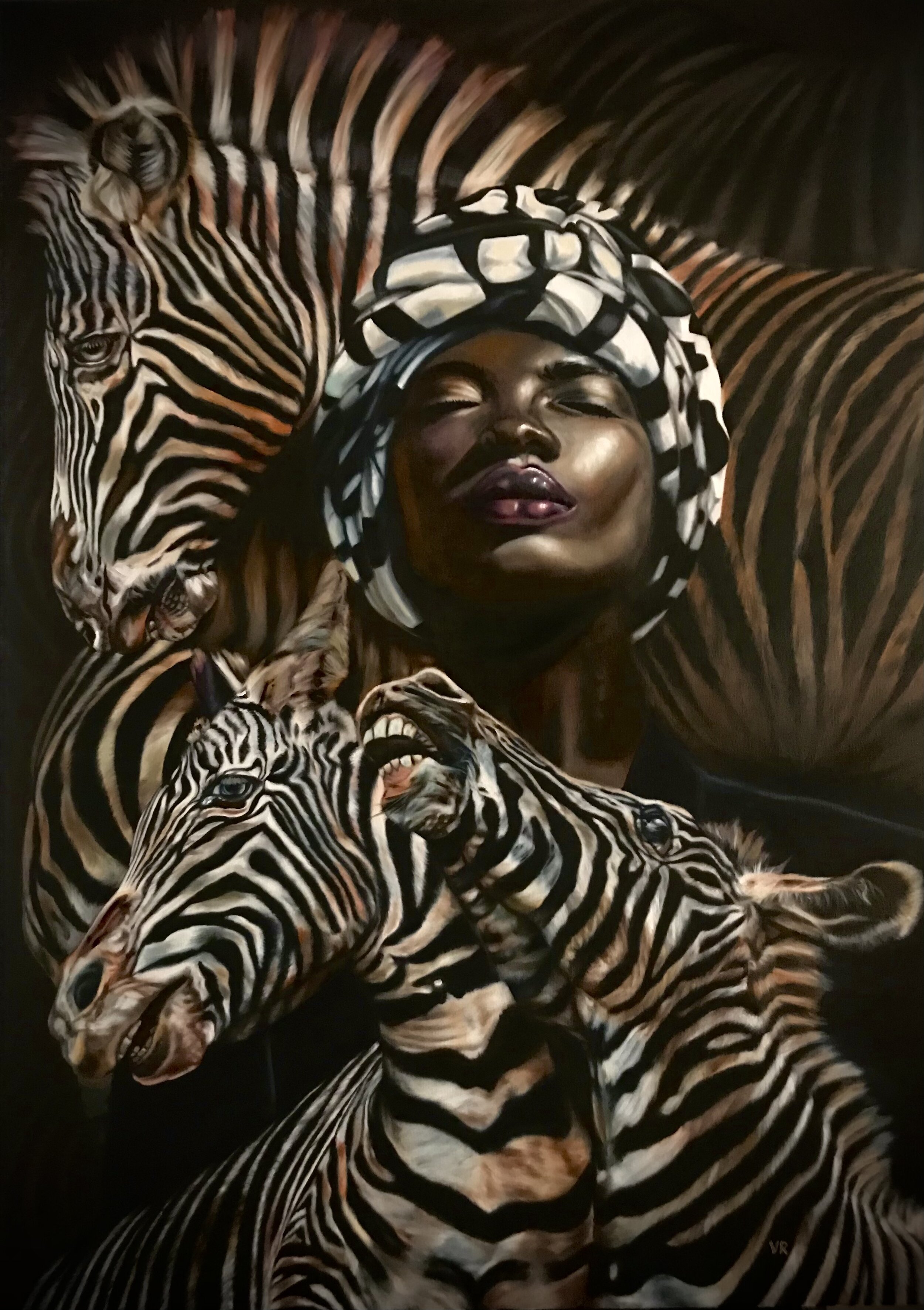 Freier Geist der Savanne / Oil on canvas / 140-100 cm
