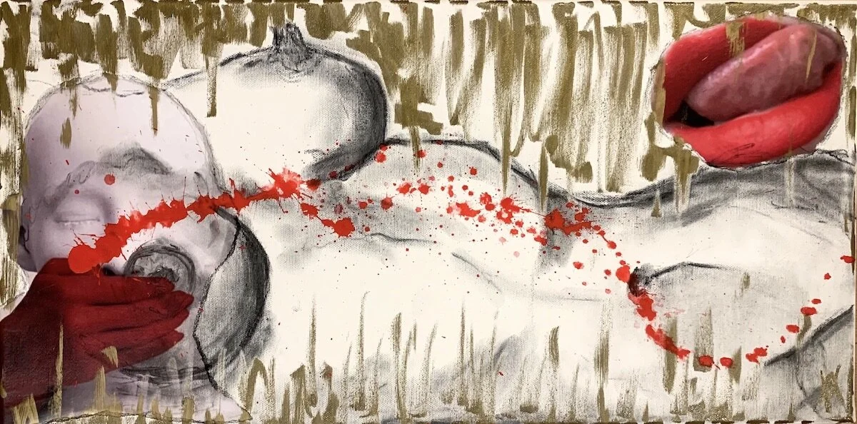 Thinking Of You/Mixed media on canvas/30 cm x 60 cm x 2 cm