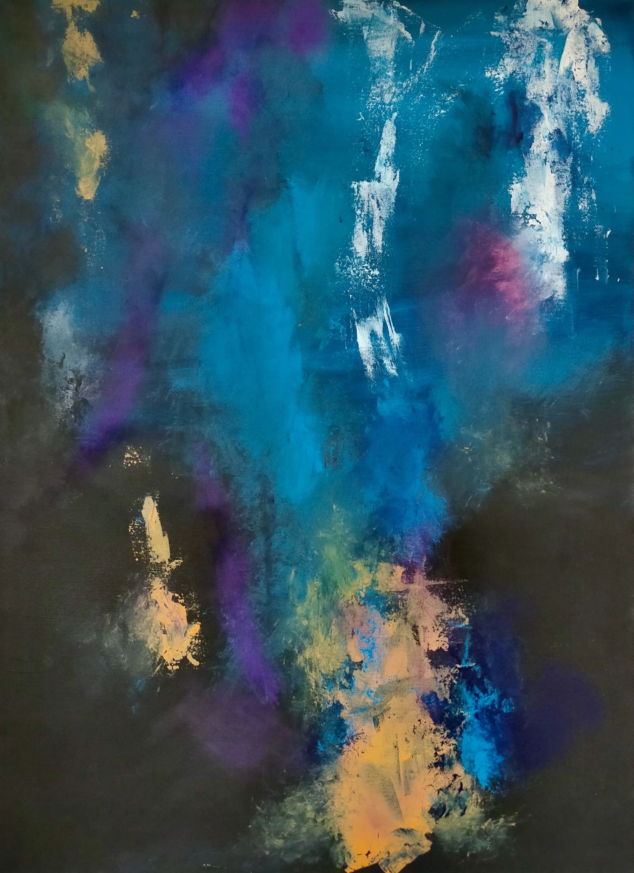 24/Acrylic and chalk on canvas/65 x 90 cm