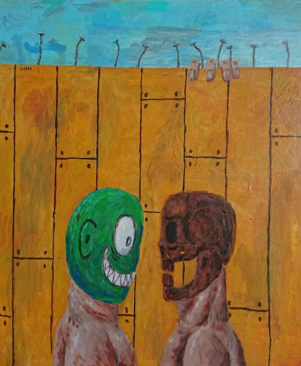 some exchange in the walls/acrylic on canvas/72x60cm
