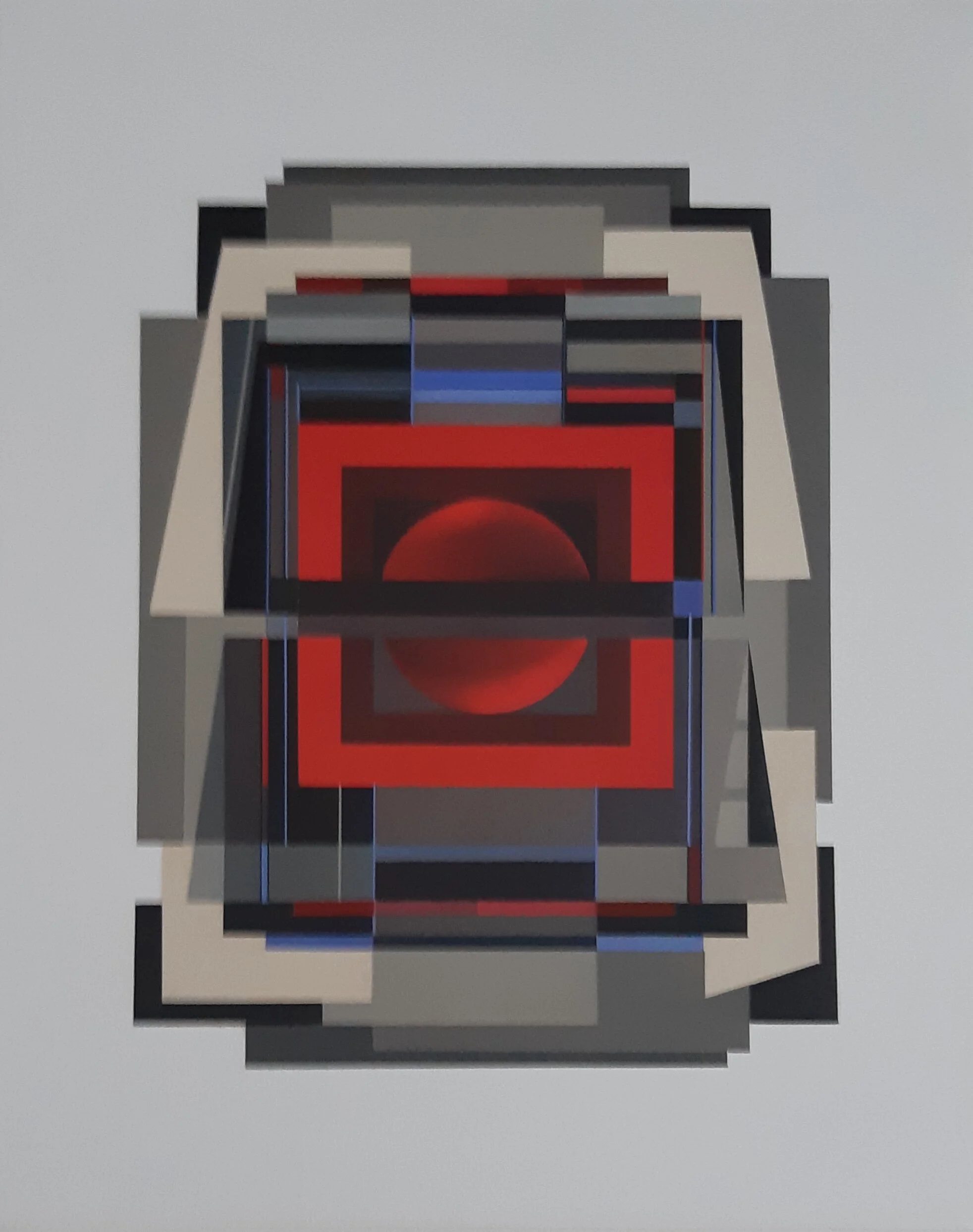 MODULE 14, mixed technique on canevas, 16''x20''