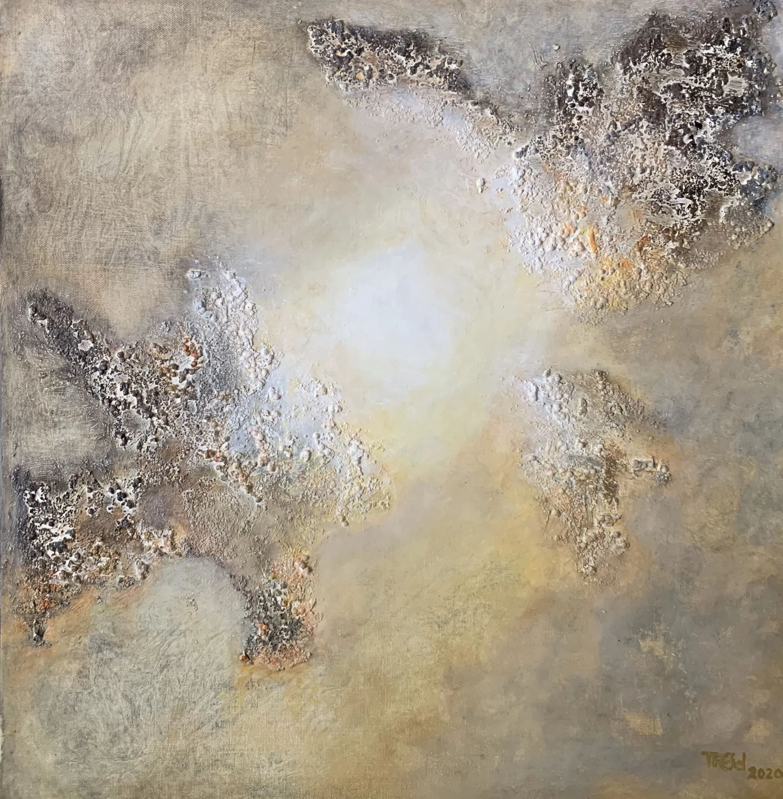 « Awakening» 60x60 cm Deep Edge, Acrylic, mixed media