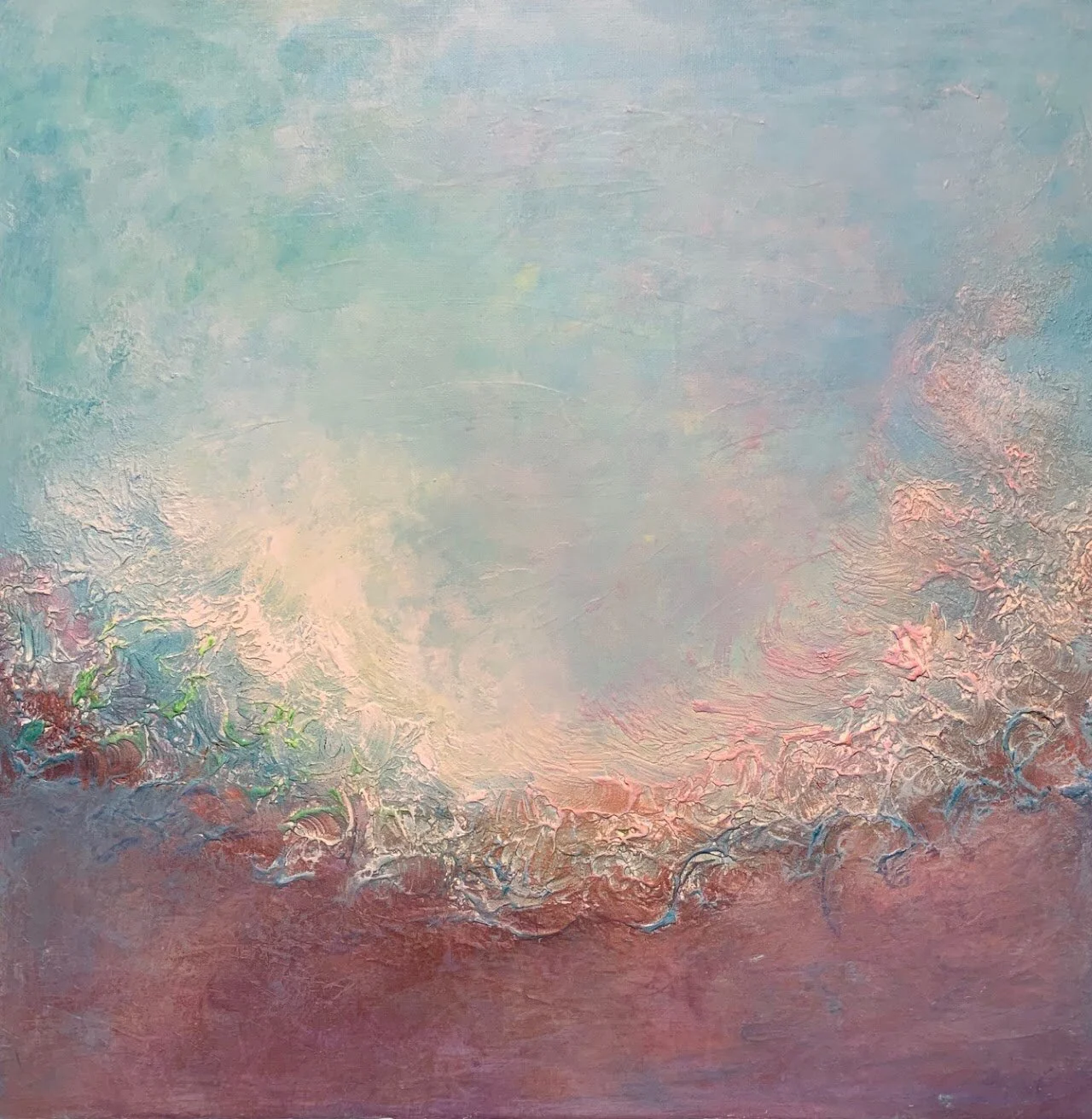 « The Magic of the Sea», 60x60 cm Deep Edge, Acrylic, mixed media