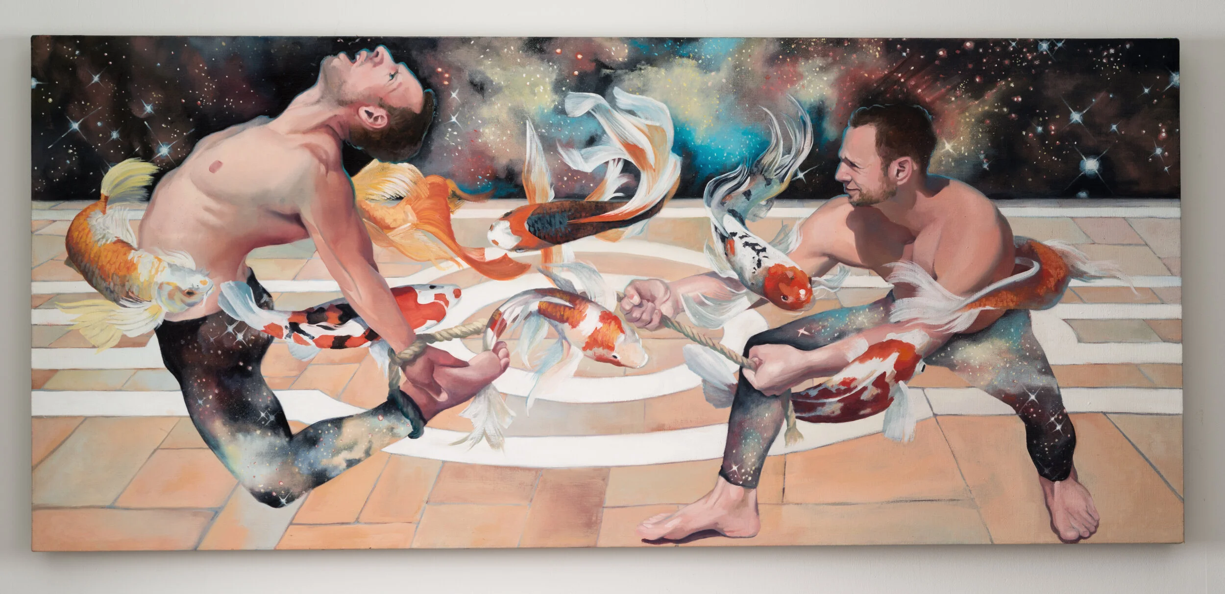 The Power of Two/Oil on Linen/24" x 54"