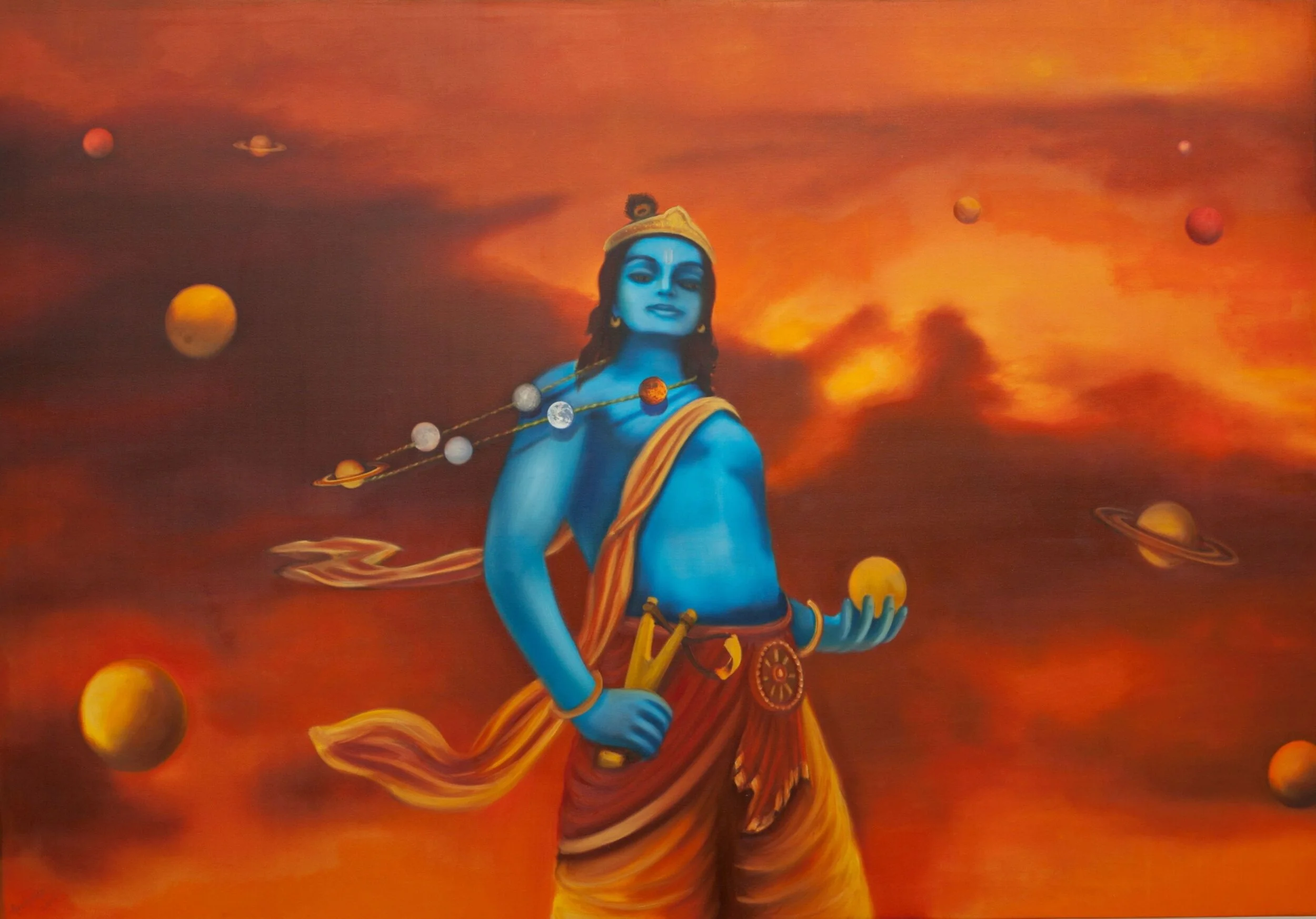 The Cosmic Form/oil on canvas/66”C46”