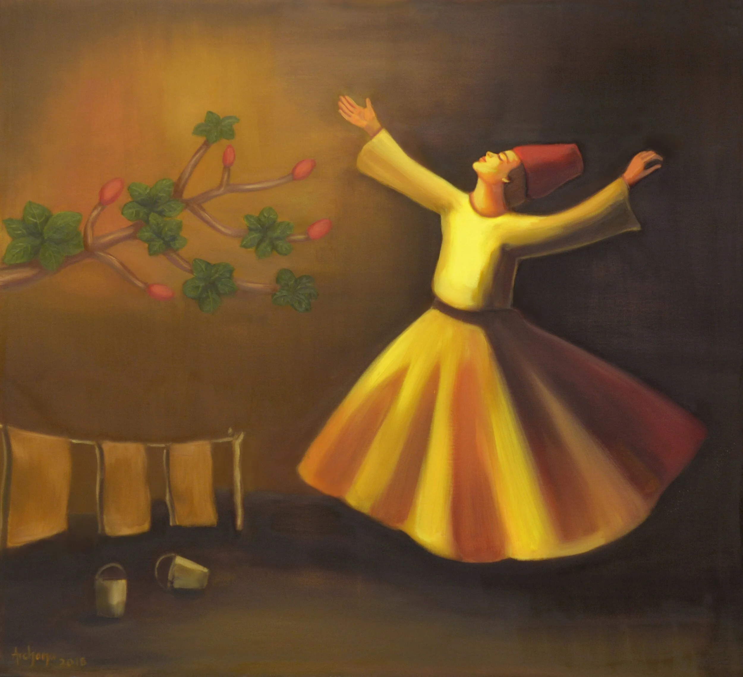 Sufiyana/oil on canvas/36”X36”