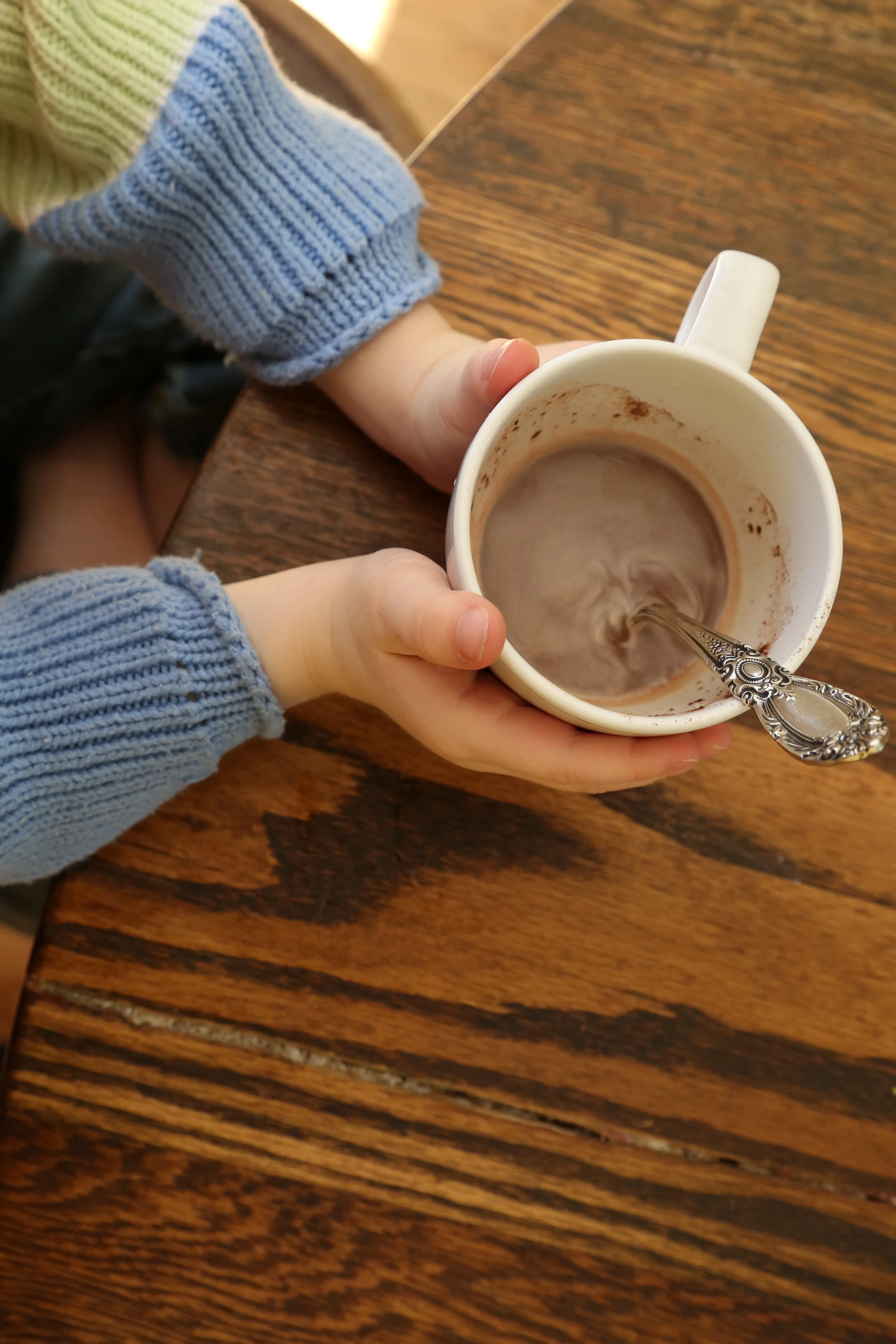 A little hot cocoa to wrap up our morning