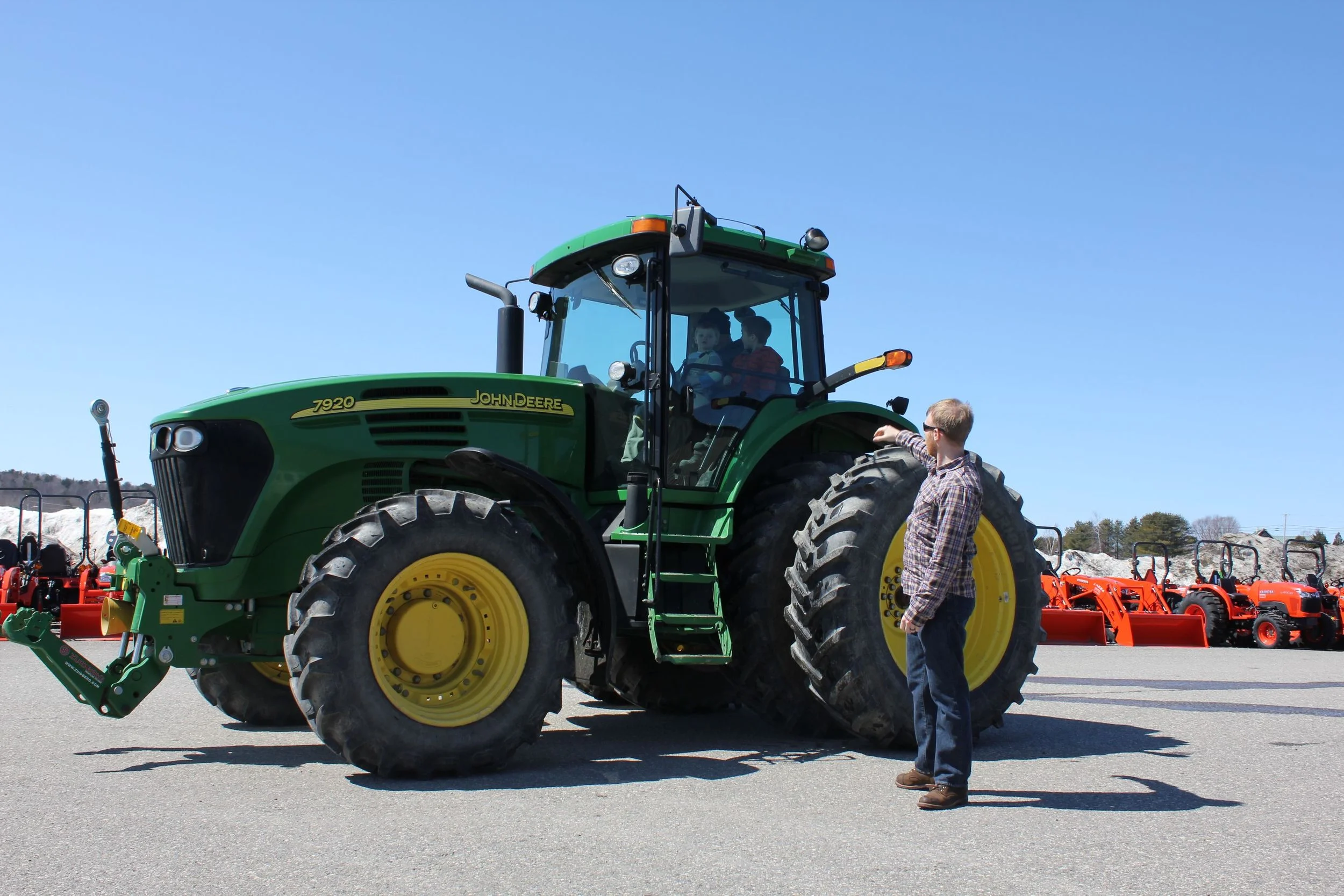 After lunch, every child went on a tractor ride!