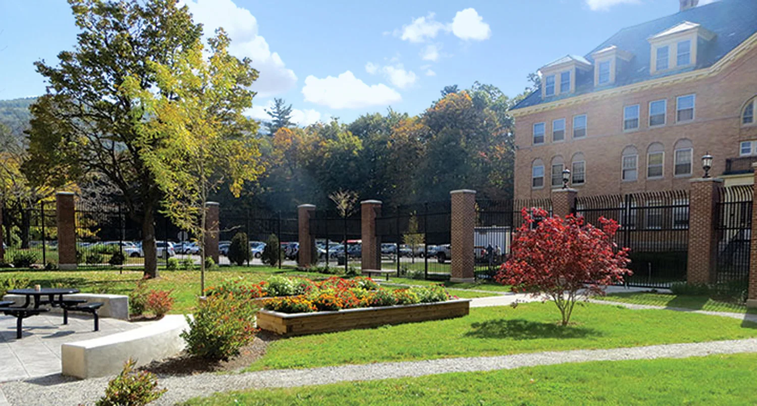 View from Inside Tyler Courtyard