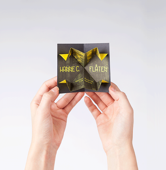 Visittkort og skrifttype