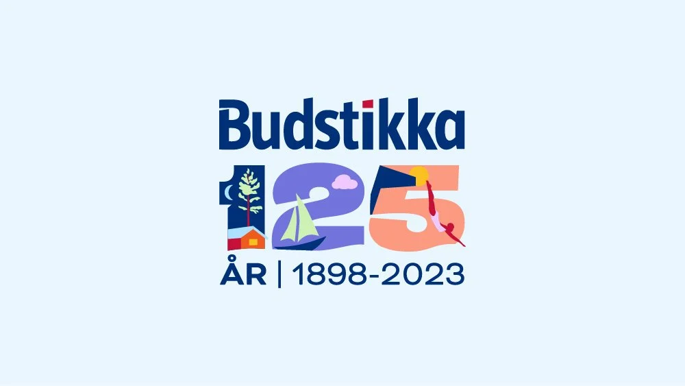 Budstikka – 125-års logo
