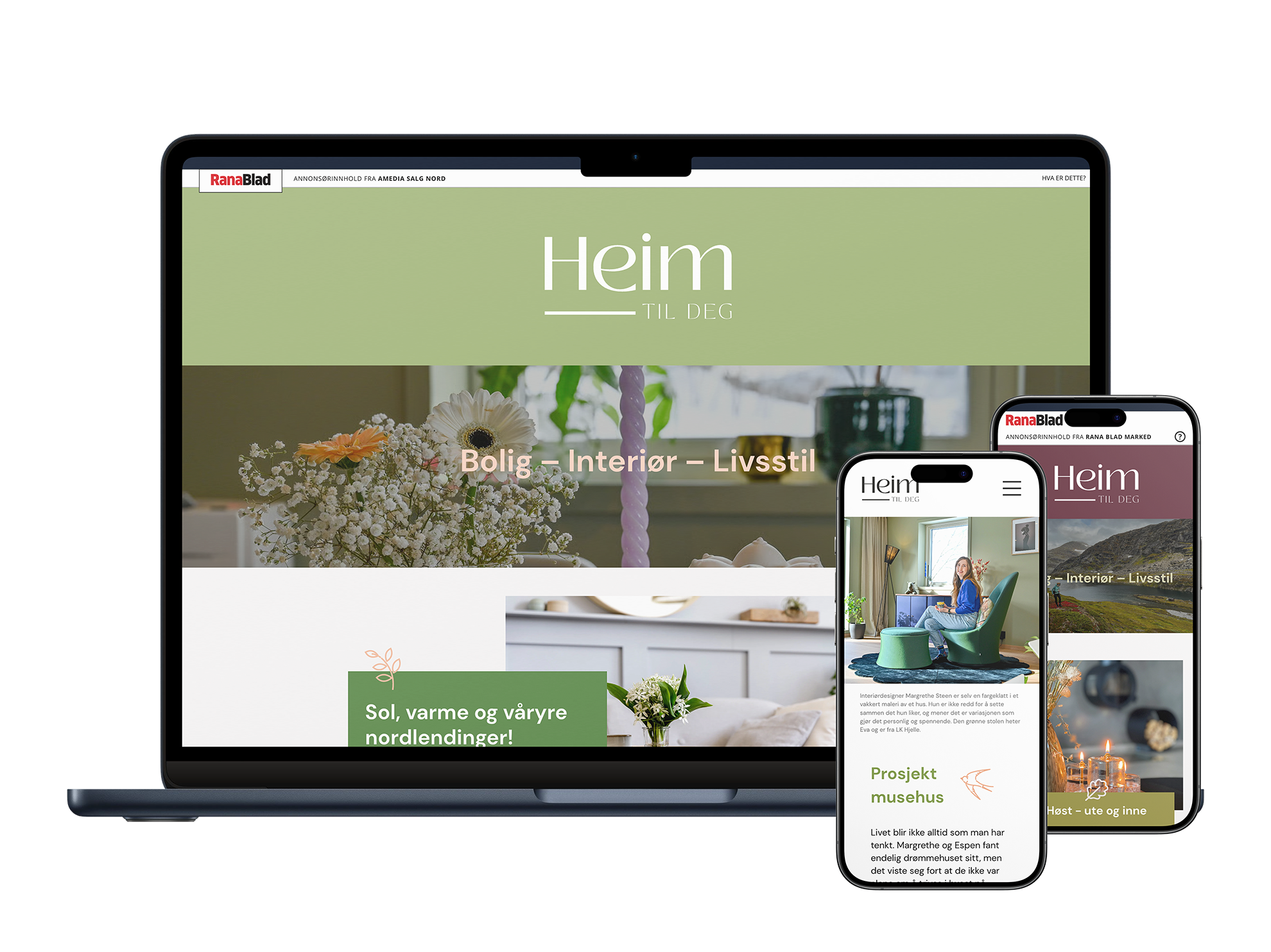 mockup av magasinet Heim til deg