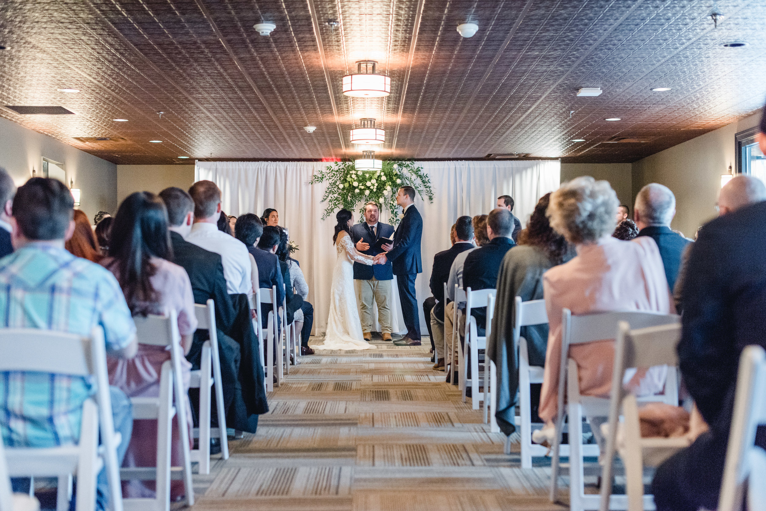 ceremony hanging flowers Lafayette Country Club.jpg