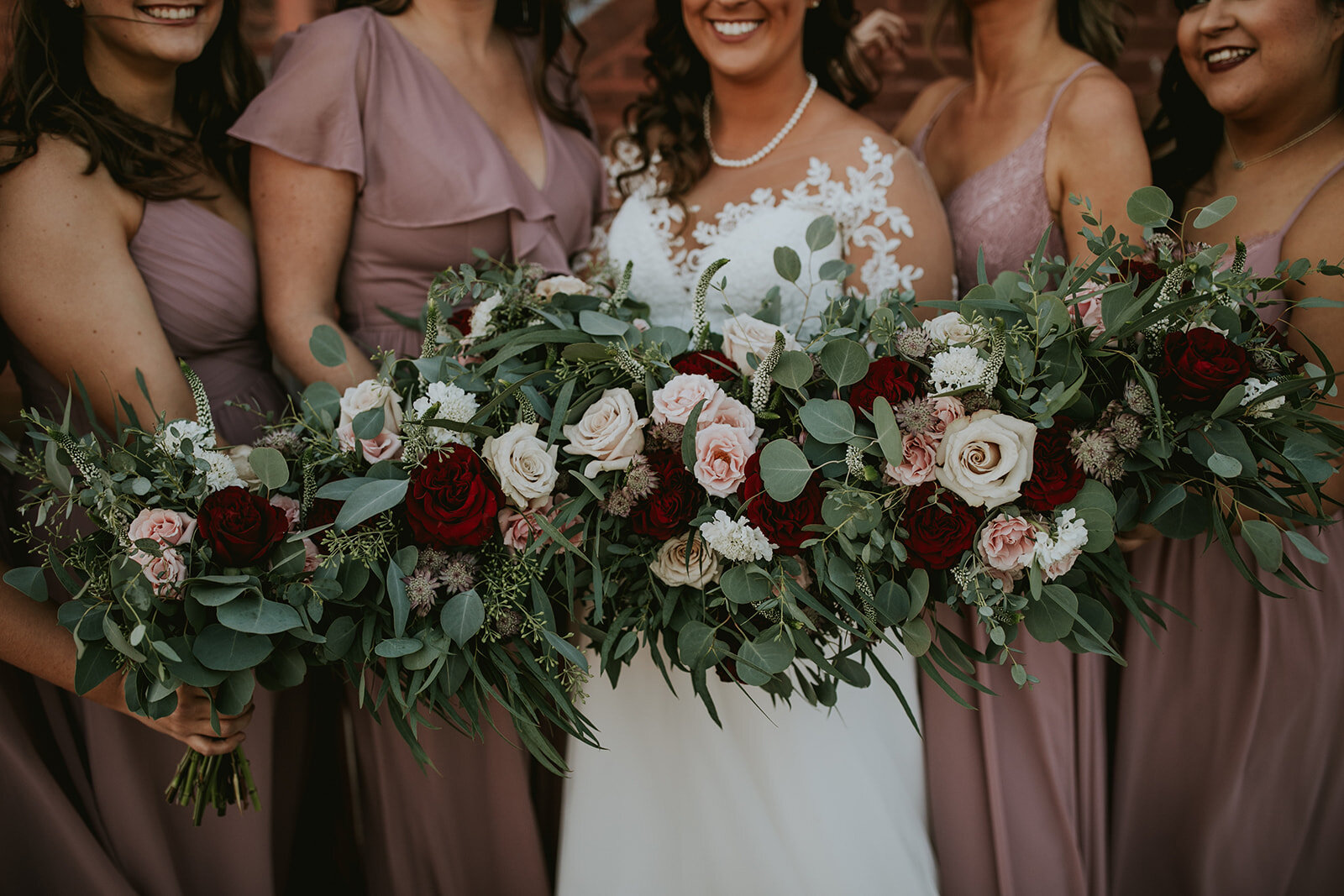 boho greenery mauve blush red bouquets.JPG