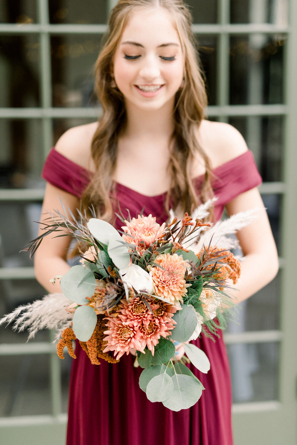 Bridesmaid Boho Bouquet Pampas grass.jpg