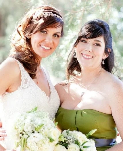 Photo of Co-Founders, Kerri & Jennifer by Suthi Piccote. Kerri is wearing her Pronovias Bridal Gown purchased at Beloved Couture Bridal