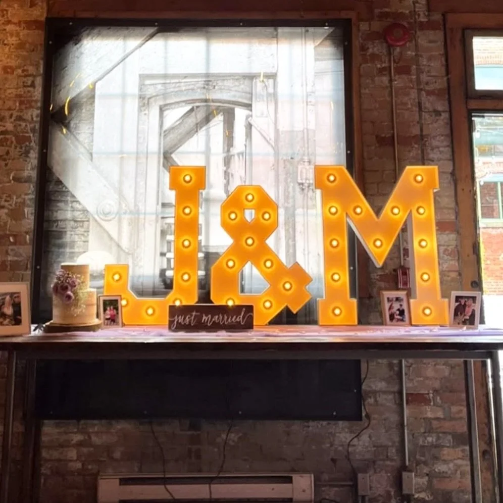 Don&rsquo;t have enough space at your venue?! 
Elevate our 3ft initials on a table top amidst engagement photos and guestbooks. 

#torontomarqueeletters
#toronto #mississauga #oakville #eventrentalstoronto #eventrentals #activations #eventactivations