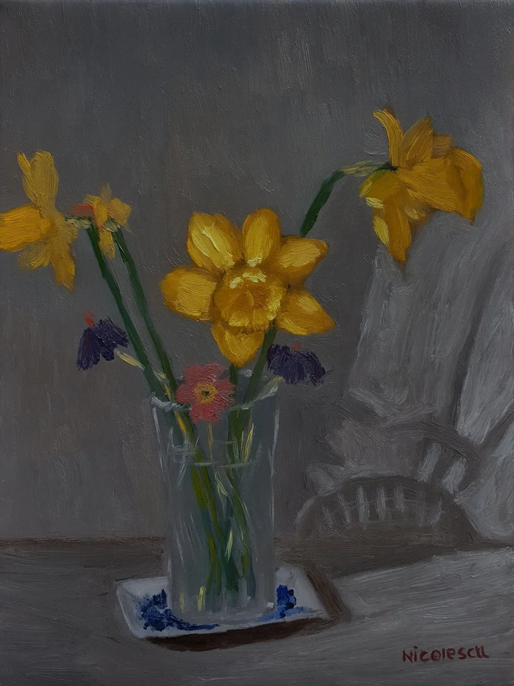 ''Daffodils and other flowers''