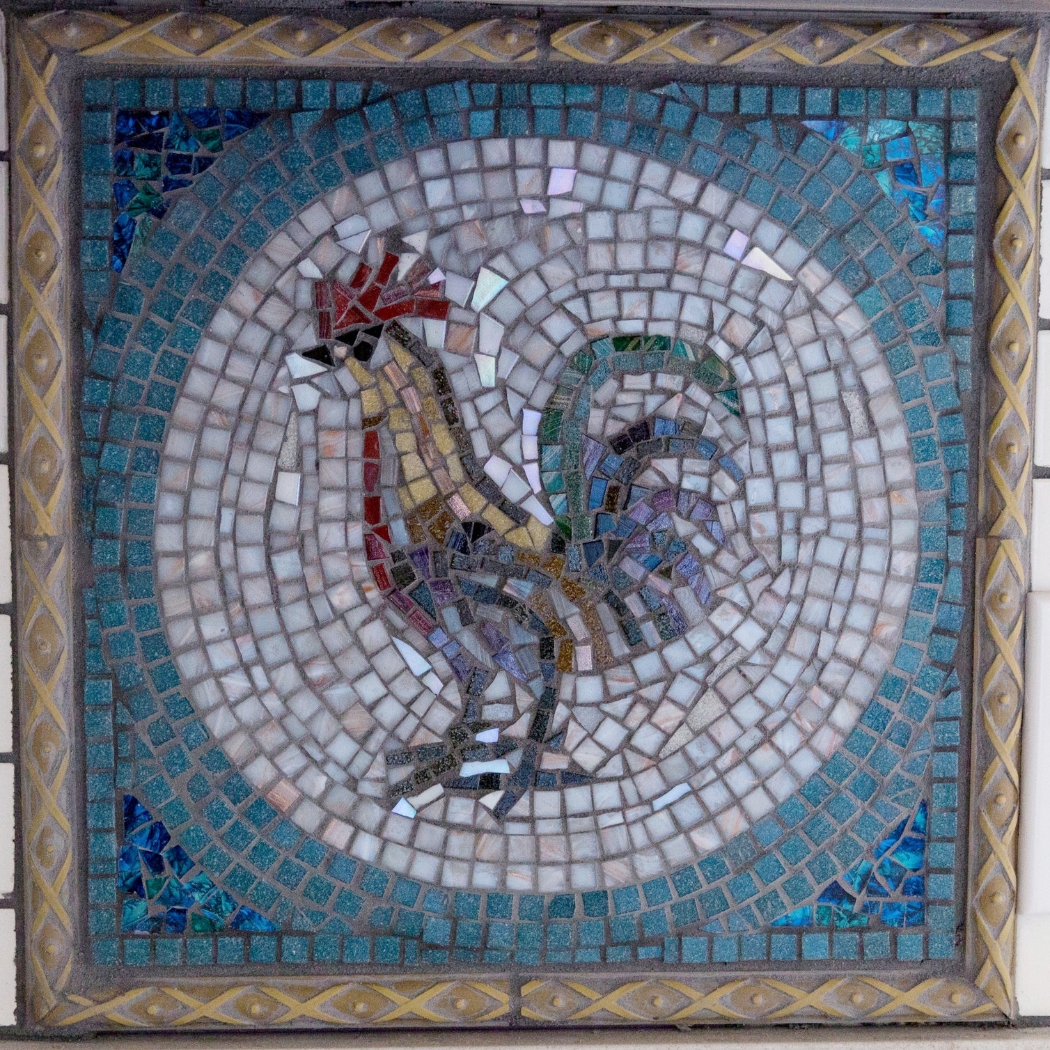 ROOSTER MOSAIC INSET