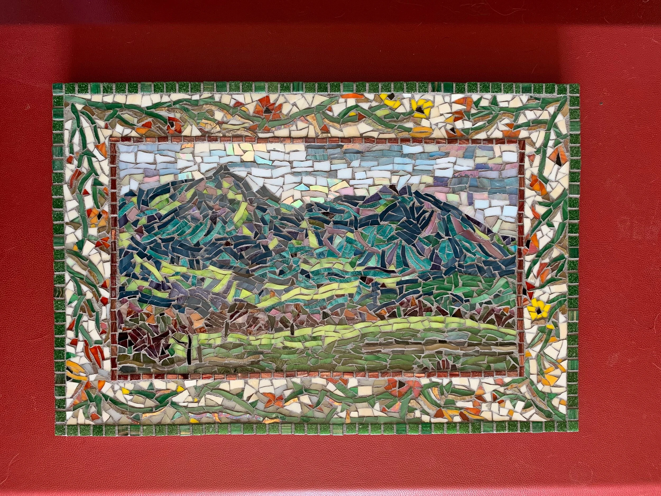 Mosaic Backsplash Inset - Custom Designed - 12" by 12"