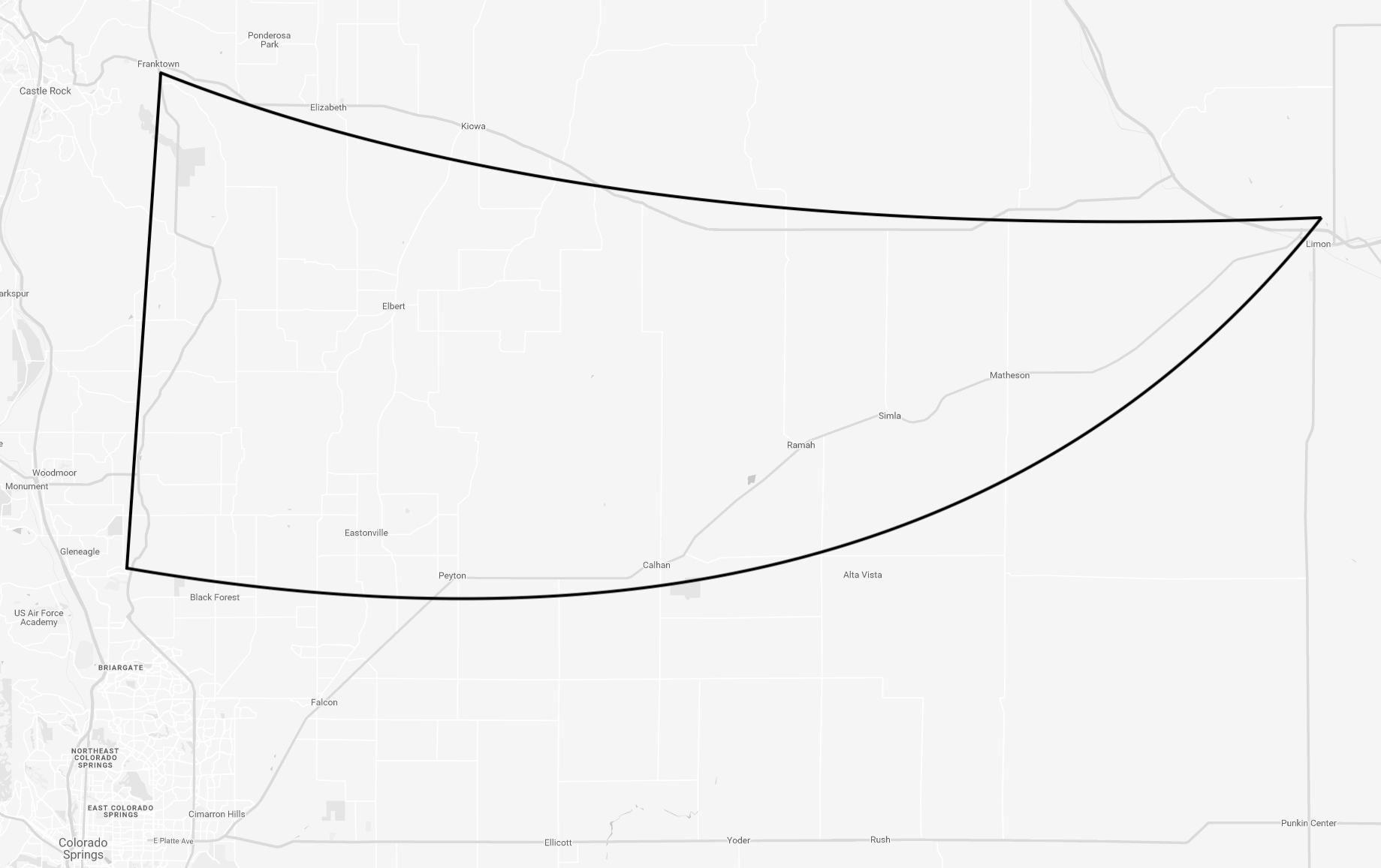 Official Boundaries of the Elbert Triangle