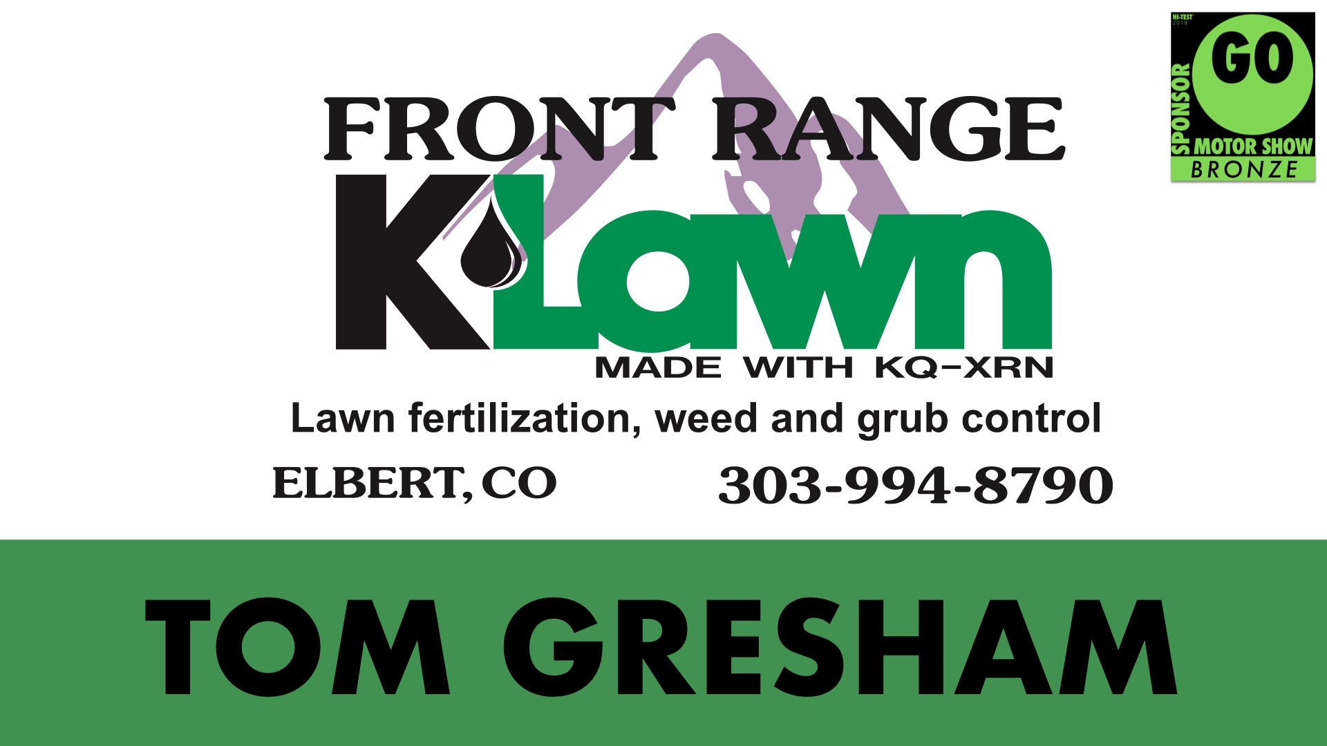 Front Range K-Lawn Tom Gresham
