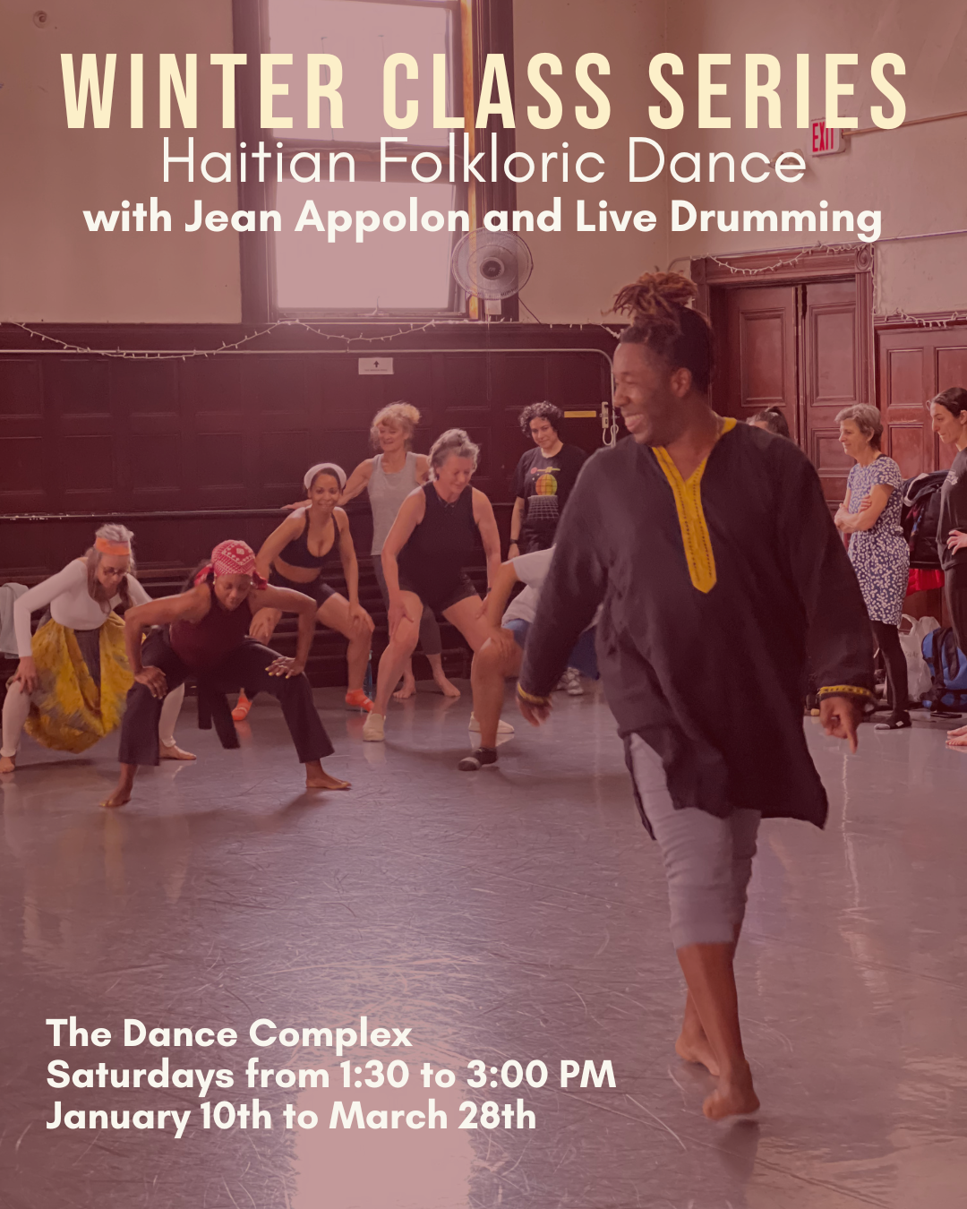 Haitian Folkloric Dance with Jean Appolon at The Dance Complex