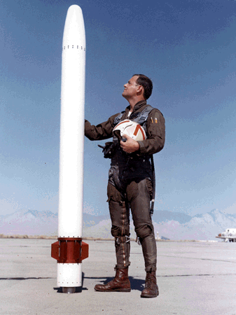 Developmental Agile (XAIM-95) thrust-vector-controlled, multimode-guided, advanced dogfight missile; Agile, an outgrowth of NWC technology initiatives, demonstrated 55-g, 118-degree angle-of-attack maneuvering before the program was terminated.