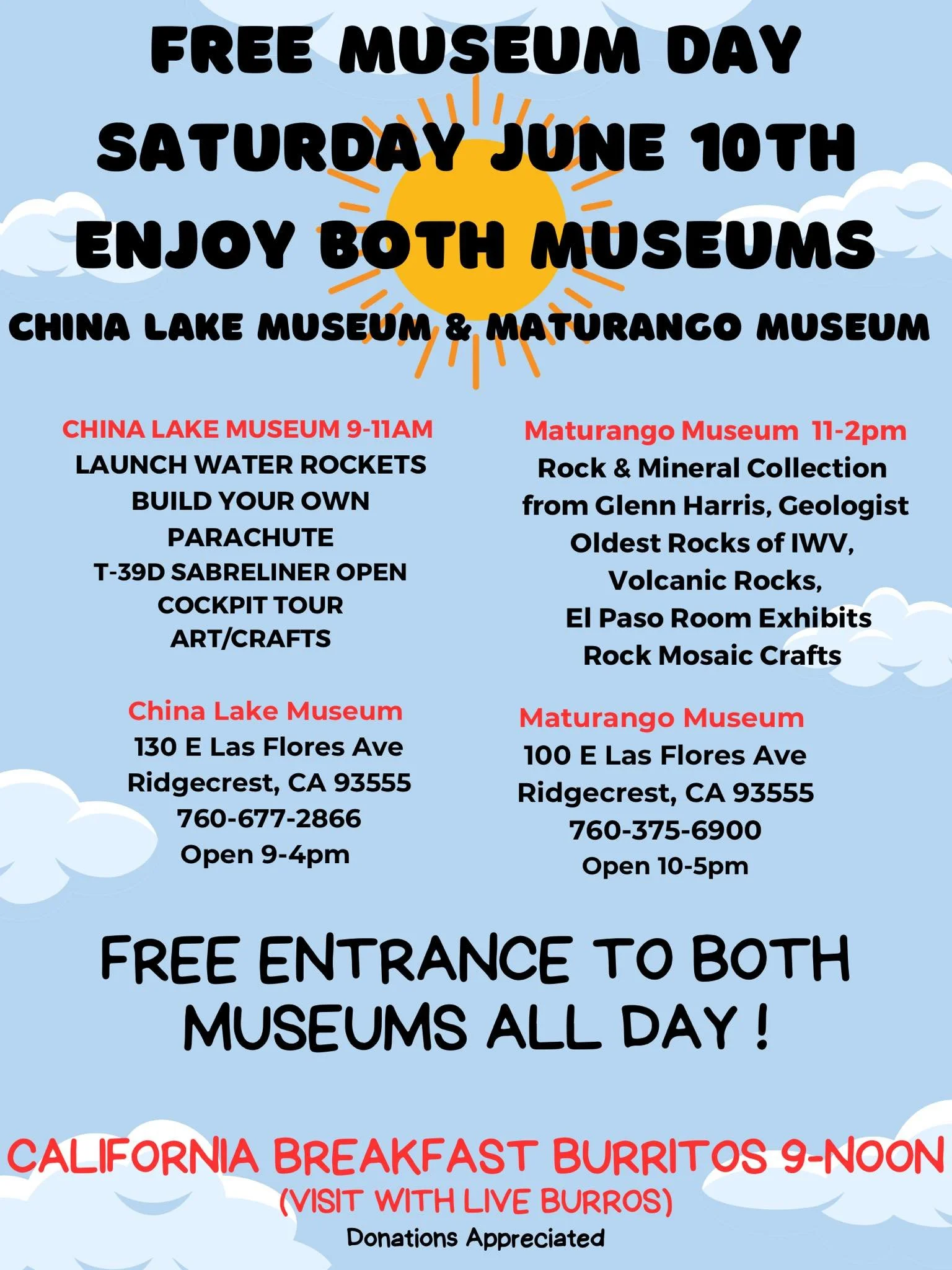 Free Museum Day โ China Lake Museum Foundation Free Museum Day โ China Lake Museum Foundation