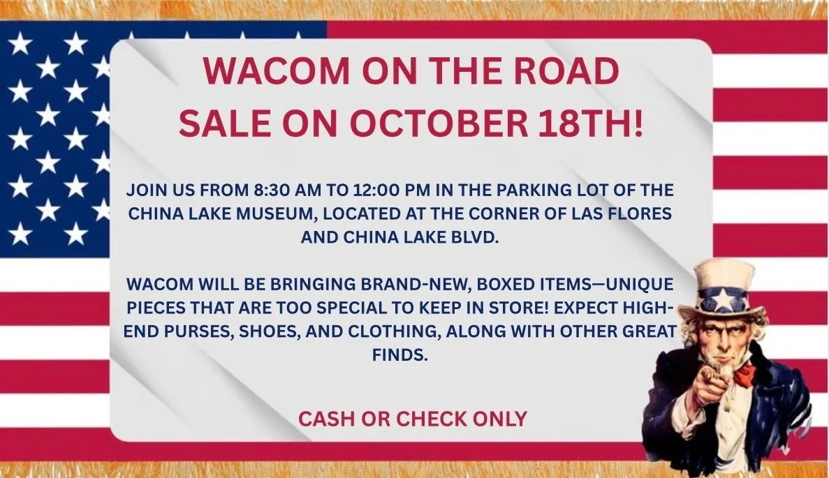 Limited time WACOM sale in the museum Parking lot