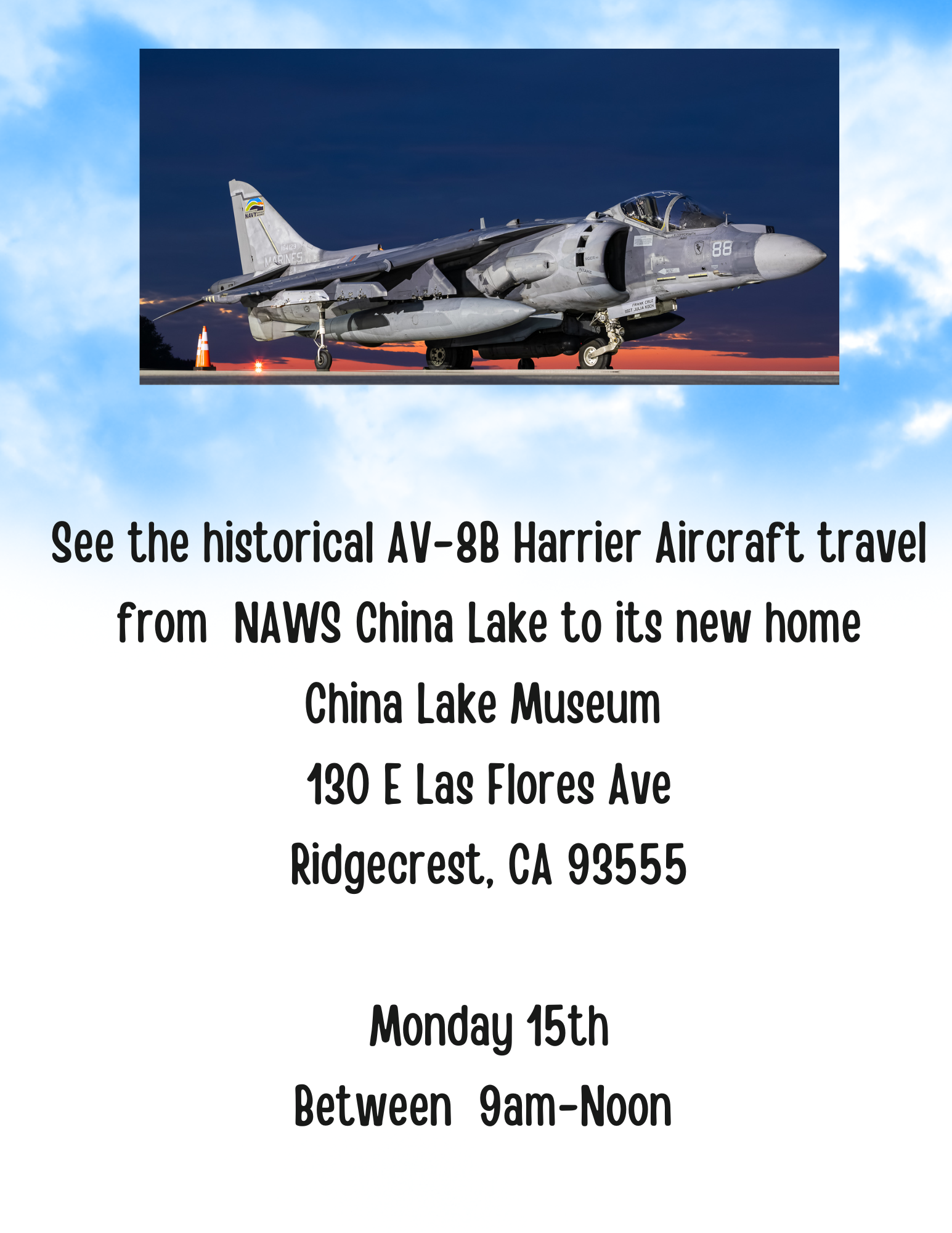 Big News! The AV-8B Harrier will arrive very soon!