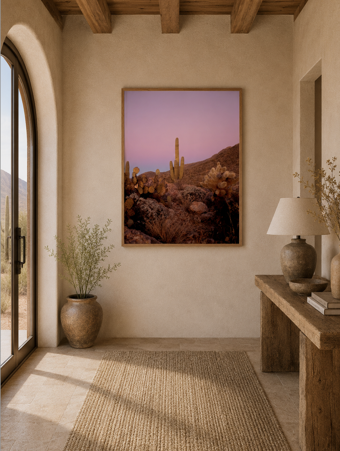 Saguaro No. 10| Desert Rose Sky | Arizona Desert Photography Print | Southwest Wall Art