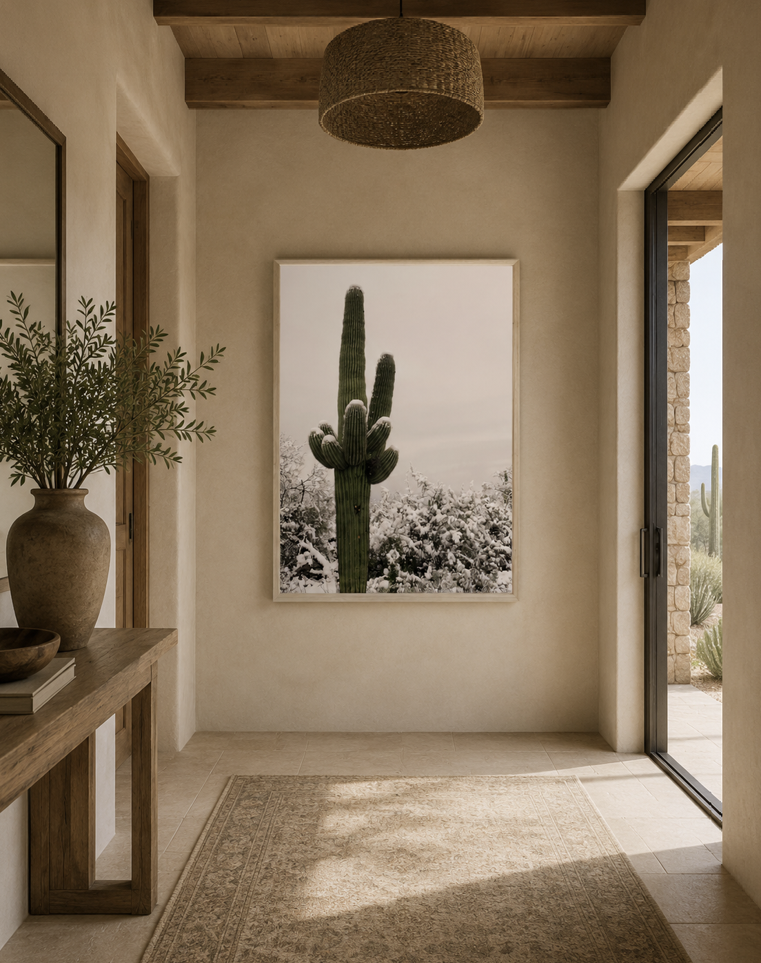 Saguaro No. 6| Winter Prayer| Saguaro Cactus Wall Art | Wilder California
