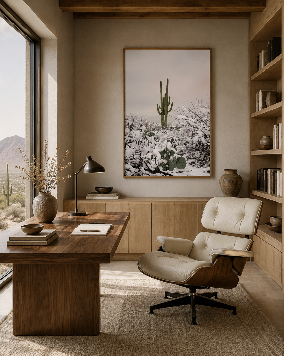 Saguaro No. 2| Winter Sentinel | Saguaro Cactus Fine Art Print | Wilder California Wall Art