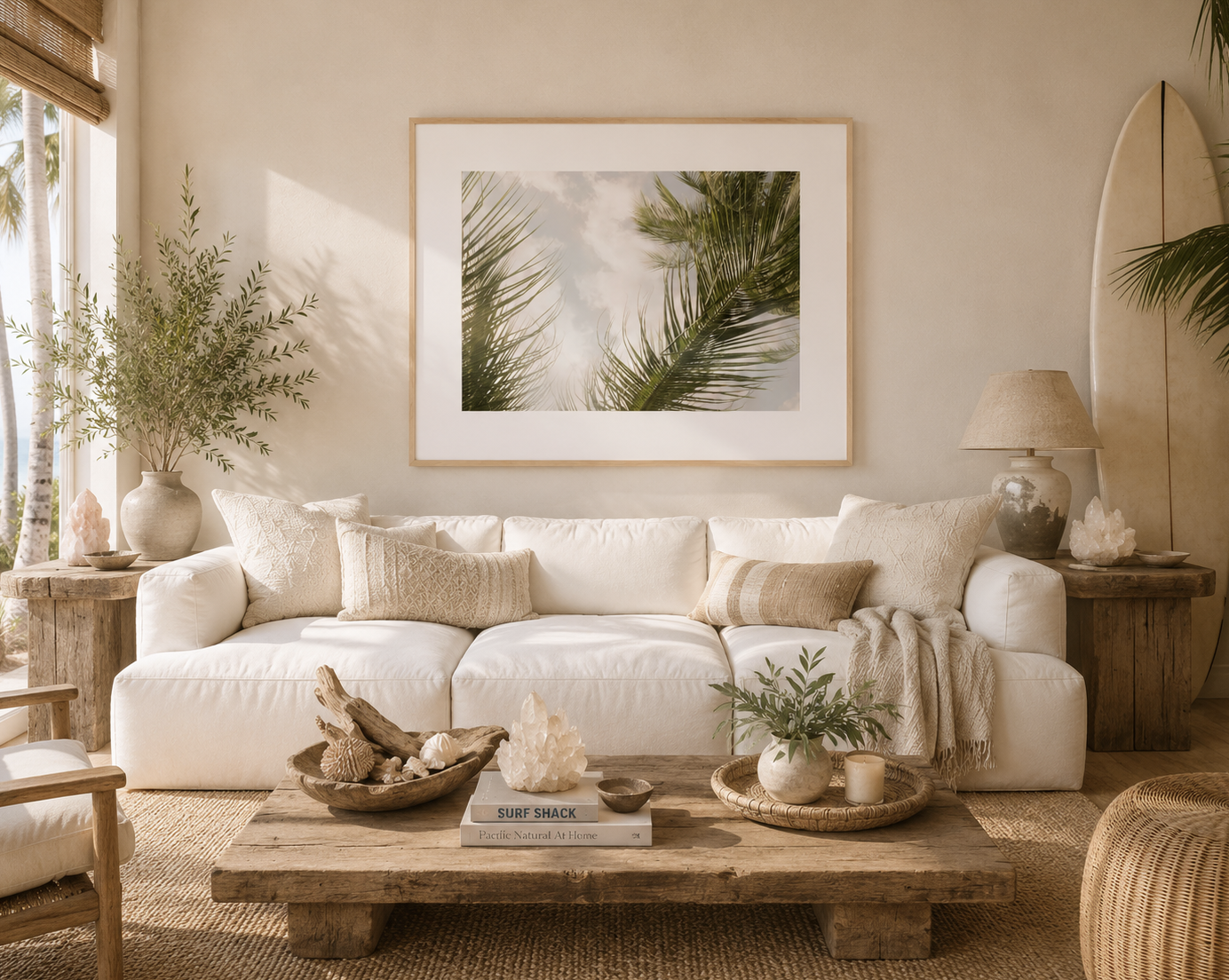 Airy Palm Tree| Palm Tree Wall Art Print| Tropical Coastal Wall Art Print