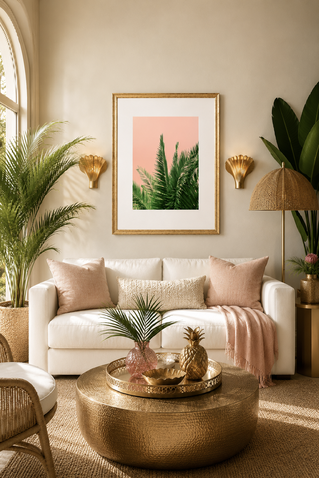 Pink Palm No.2 | Tropical Wall Art Print