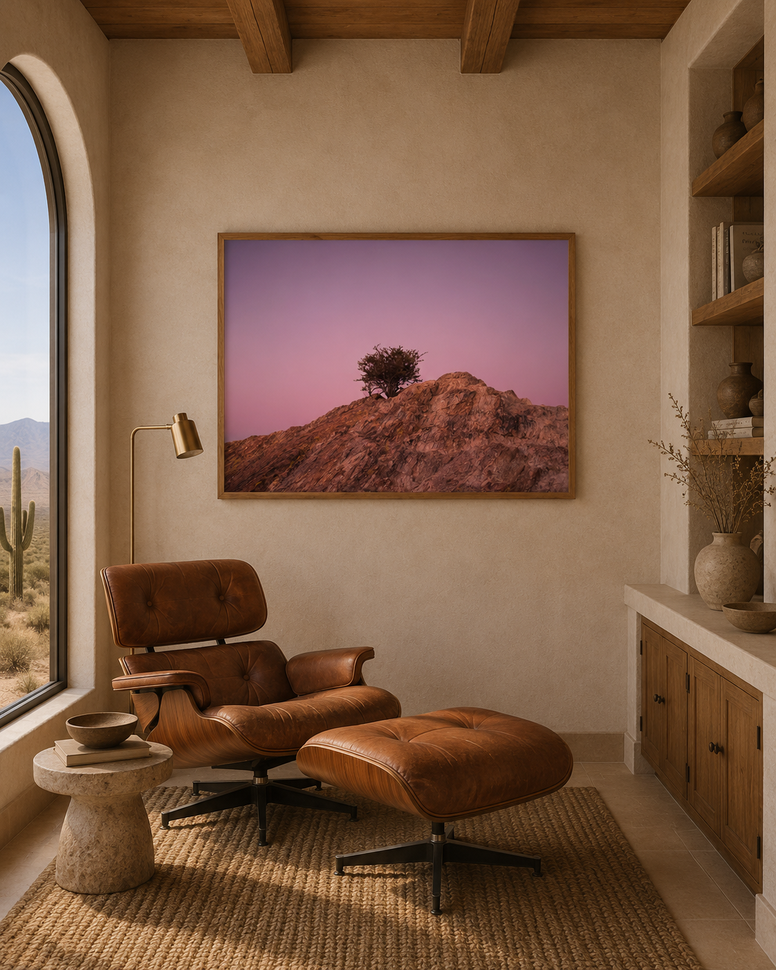 Saguaro No. 11| Lone Tree at Dusk | Desert Landscape Photography Print | Fine Art Wall Art