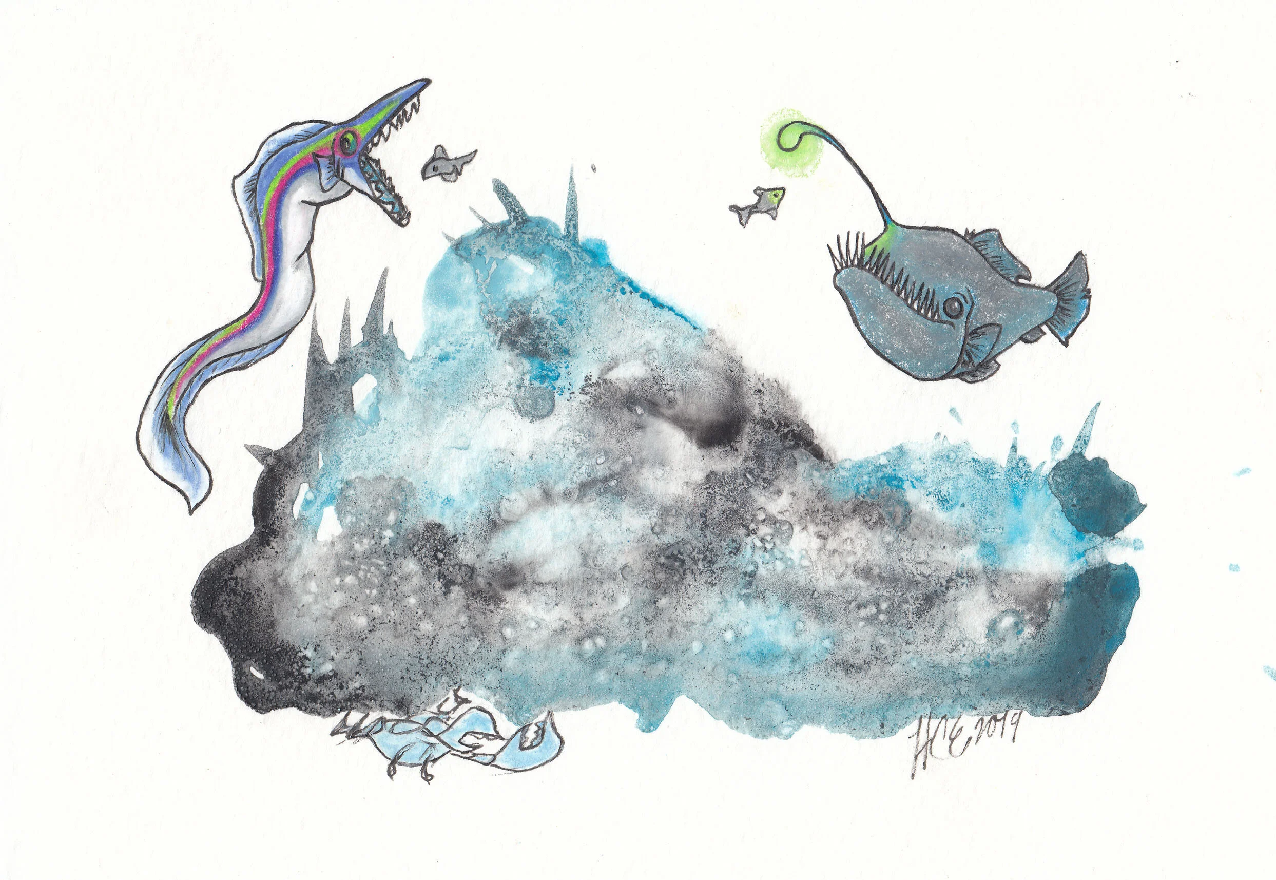 'Snack Time' 9x12" Print