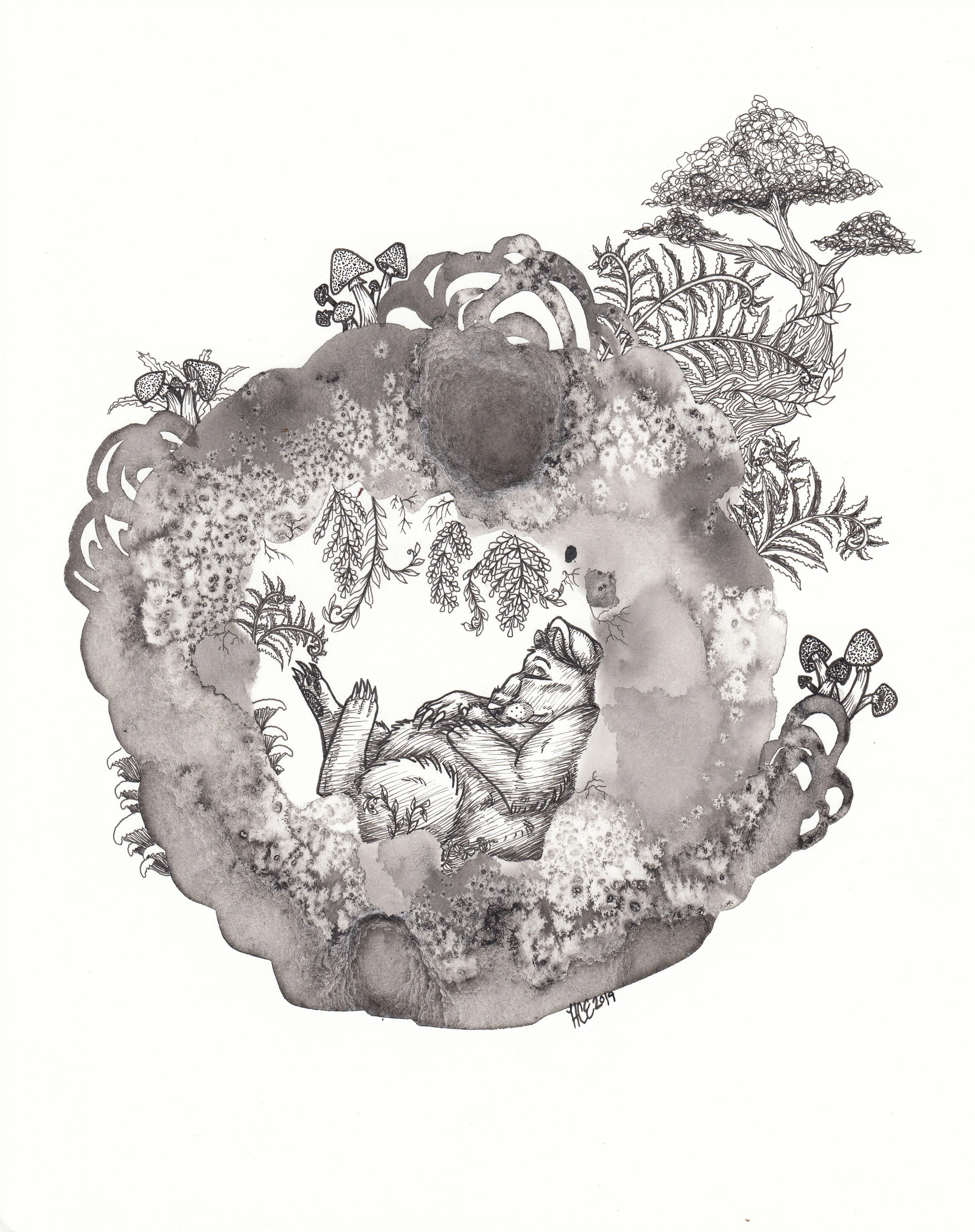 'Naptime' 9x12" Print