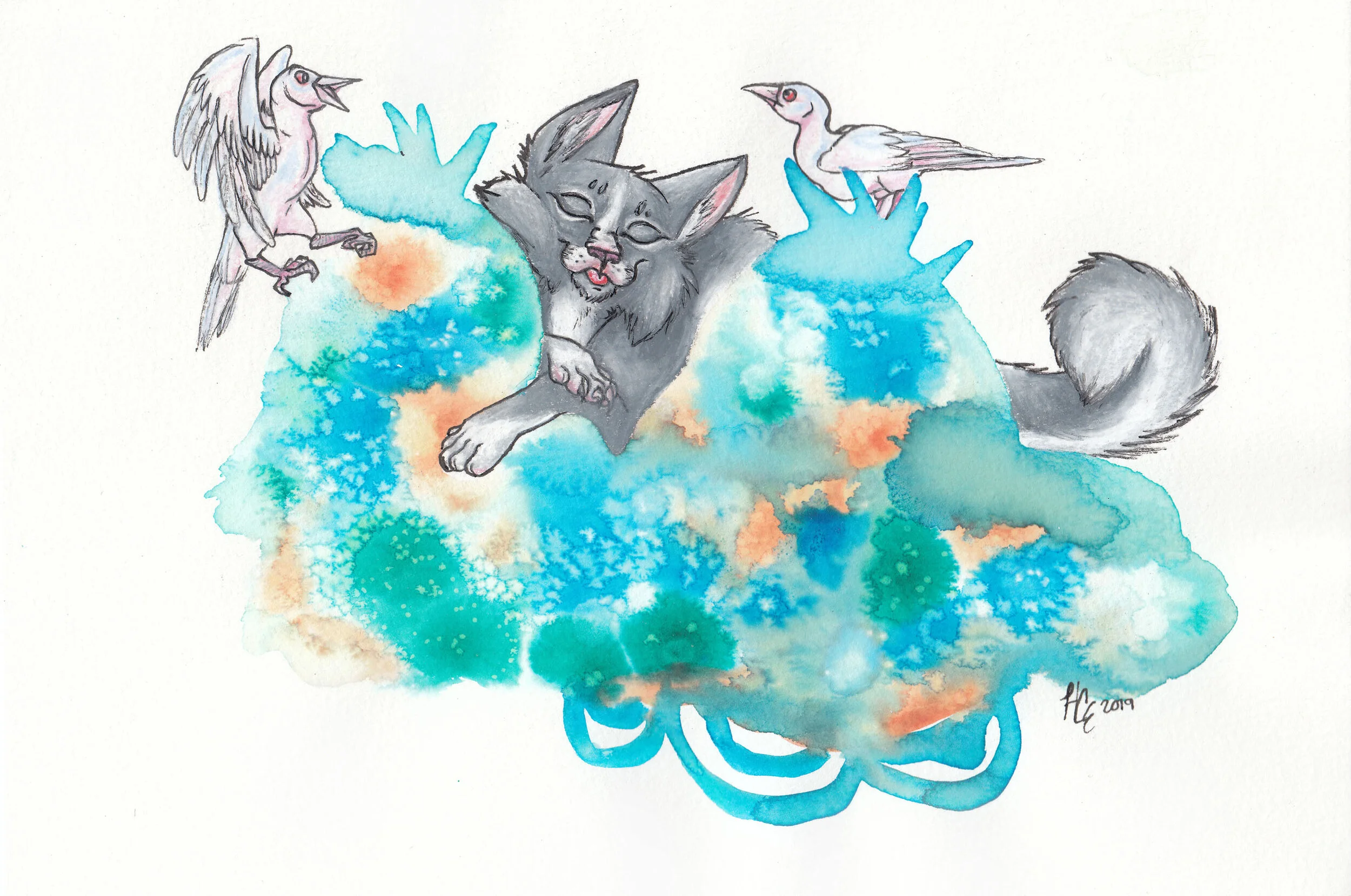 'Bleppin' 9x12" Print