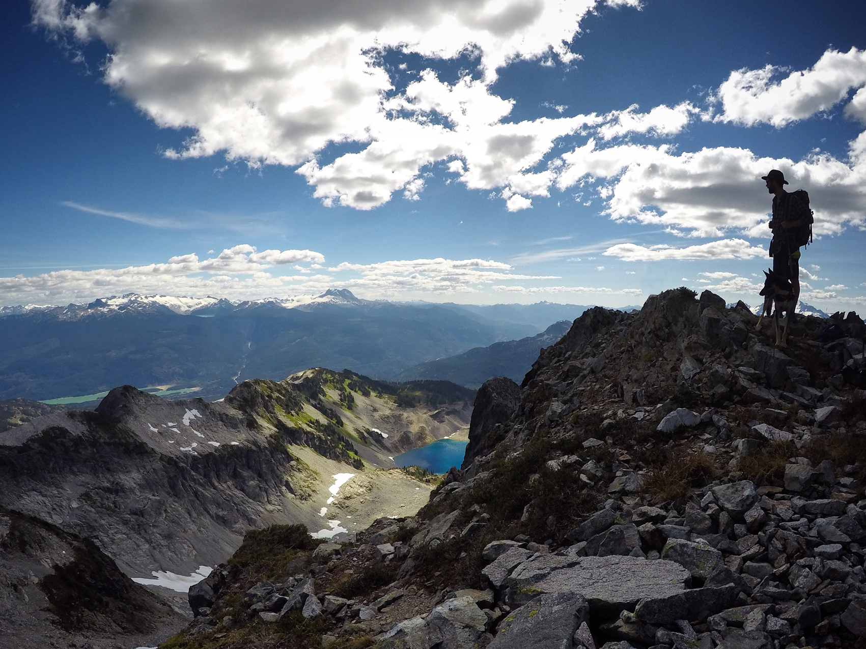 Nick and Chilko looking over the valley
