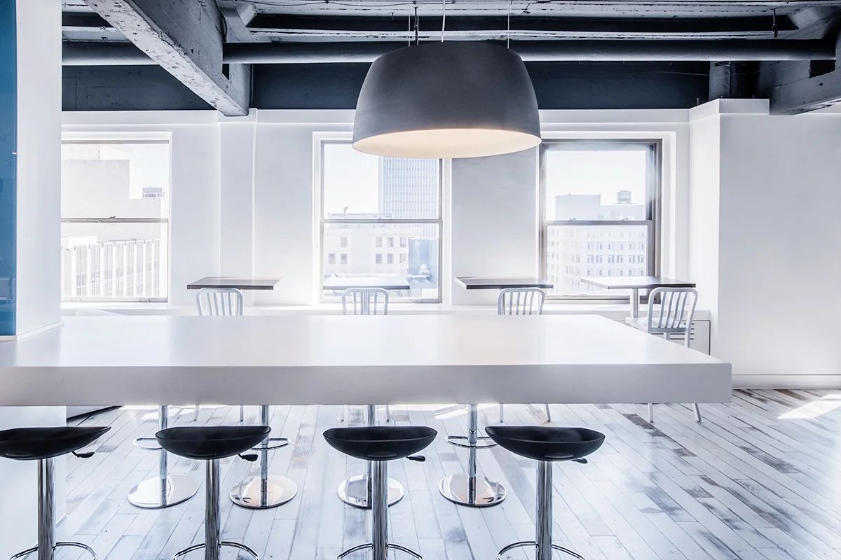 HIGH ALPHA Is a venture studio that conceive, launch and scale next generation enterprise companies. They are led by a dedicated team of entrepreneurs, operators, and investors with a proven track record of building and scaling these companies. Dreaming, conceptualizing and designing along side the High Alpha partners became a true collaborative partnership between businesses with similar Ideals. The interior architectural design of High Alpha focuses on the ever-changing spatial and collaborative needs of its occupants. With a mixture of co-working space, social hub areas and varied huddle spaces, the Interior environment provides endless ways for a wandering workforce to either plug-in and focus on individual tasks or collaborate within multiple group sizes. PROJECT DATA CLIENT: HIGH ALPHA COMPLETION: 2015 PROJECT AREA: 9,000 SF PROJECT BUDGET: $700,000 LOCATION: INDIANAPOLIS, INDIANA
