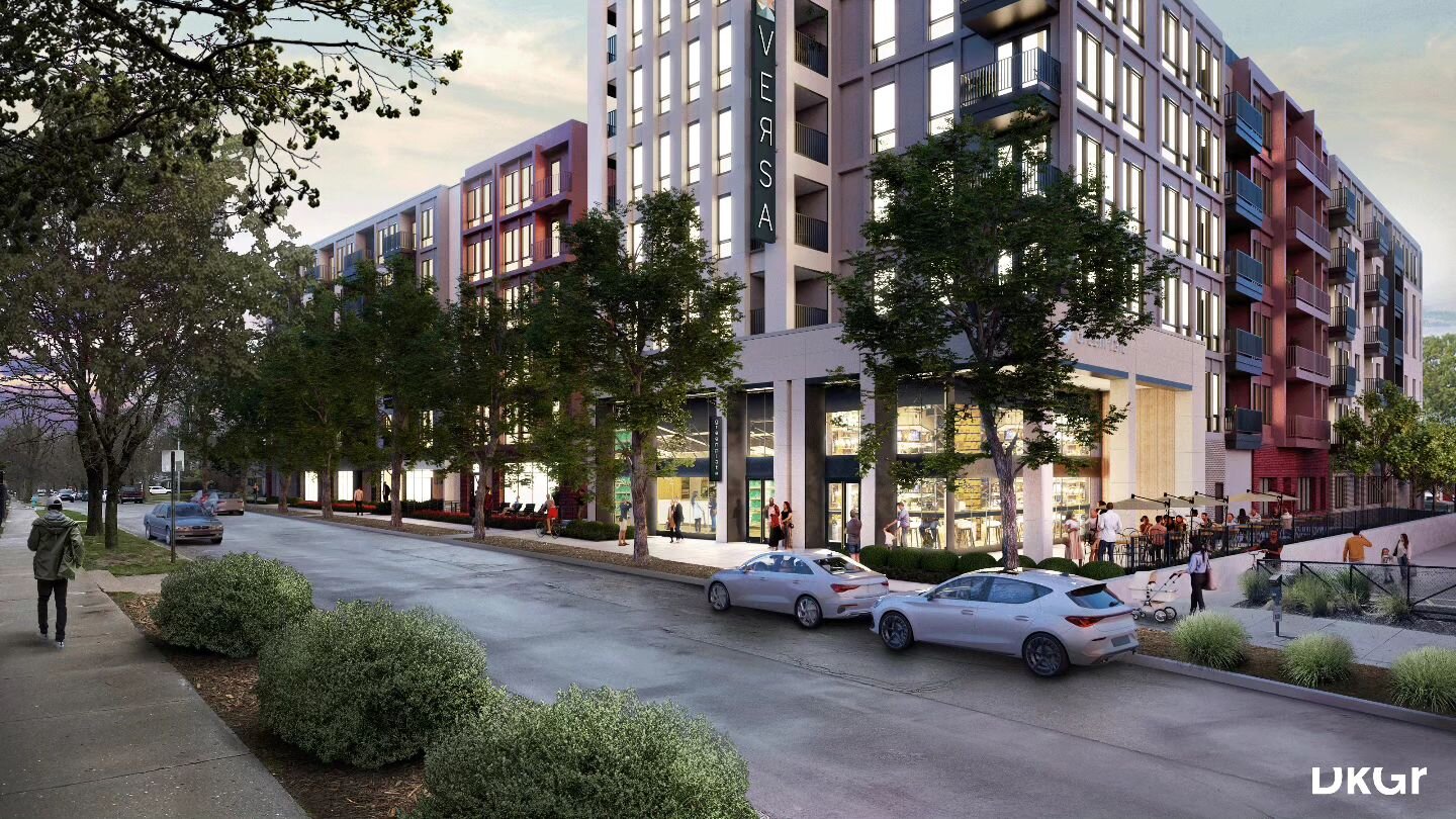 Ground is broken for Versa at the former Kroger Broad Ripple. 230 units with parking garage, and full amenity package; pool, aqua lounge, game room, fitness center, conf rooms, coworking and patio space.
Developed by @gershmanpartners @teammilhaus an